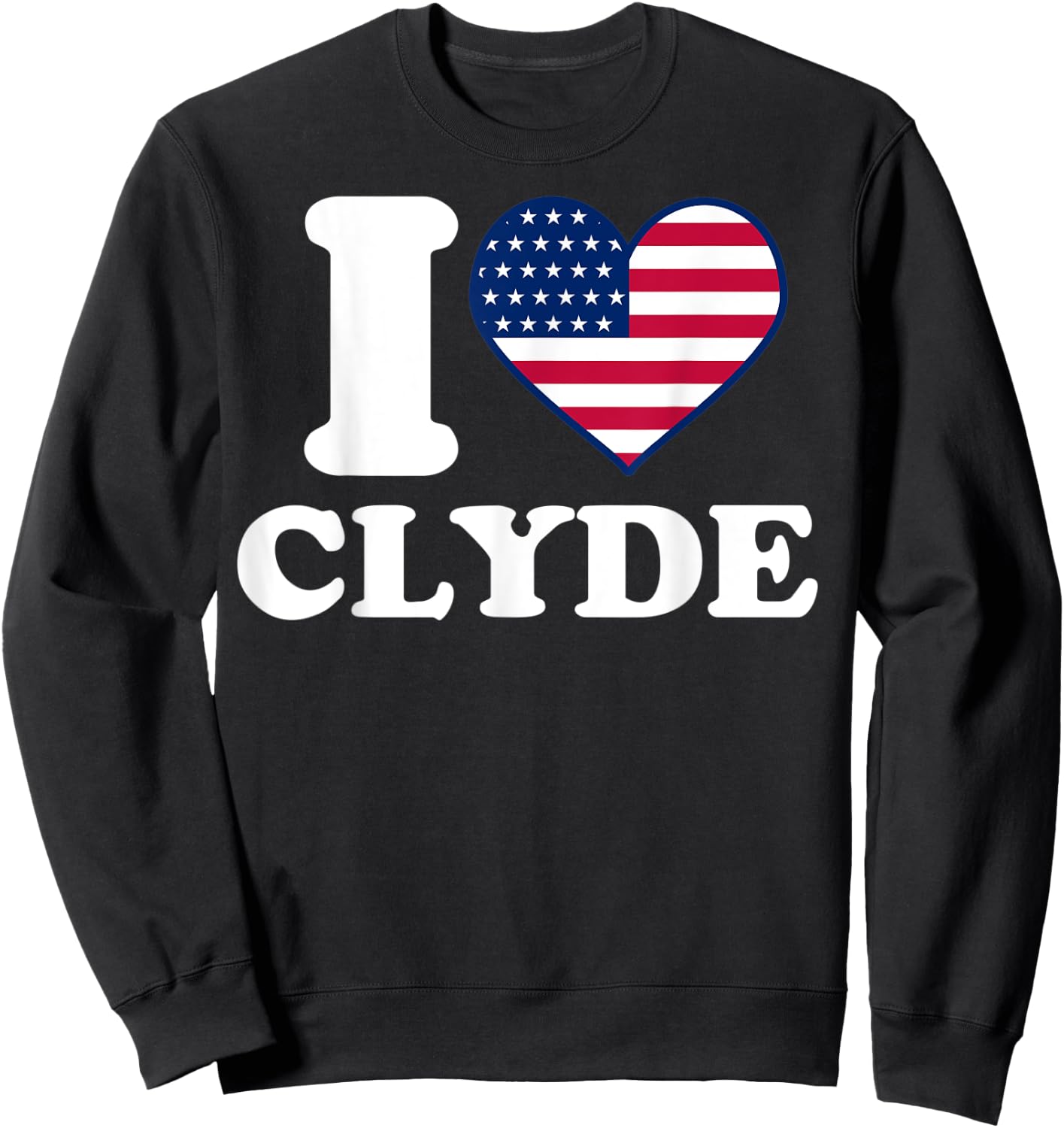 I love Clyde I heart Clyde Sweatshirt - Sweatshirt | Black