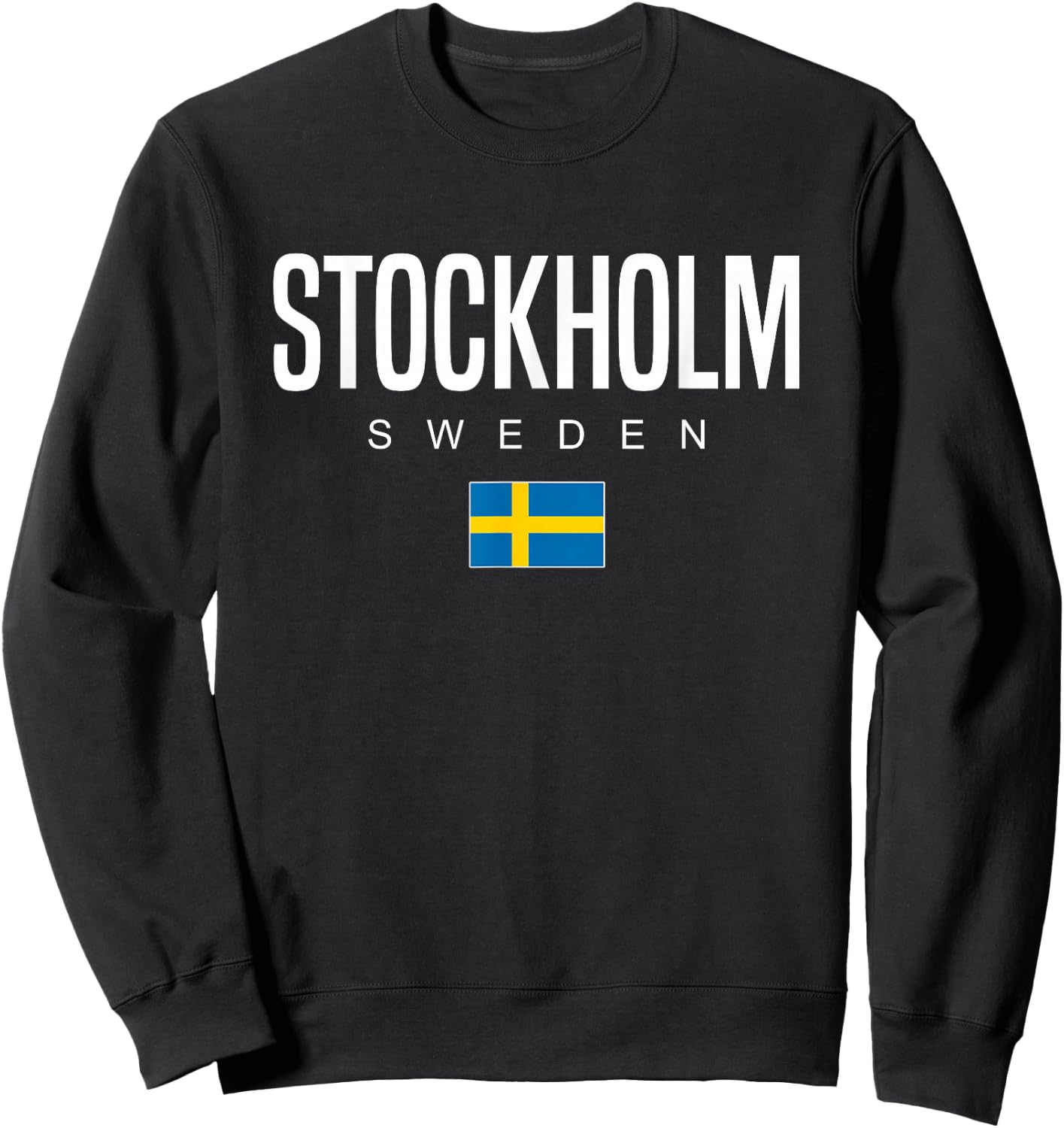 Stockholm Sweden Sweatshirt - Sweatshirt | Black