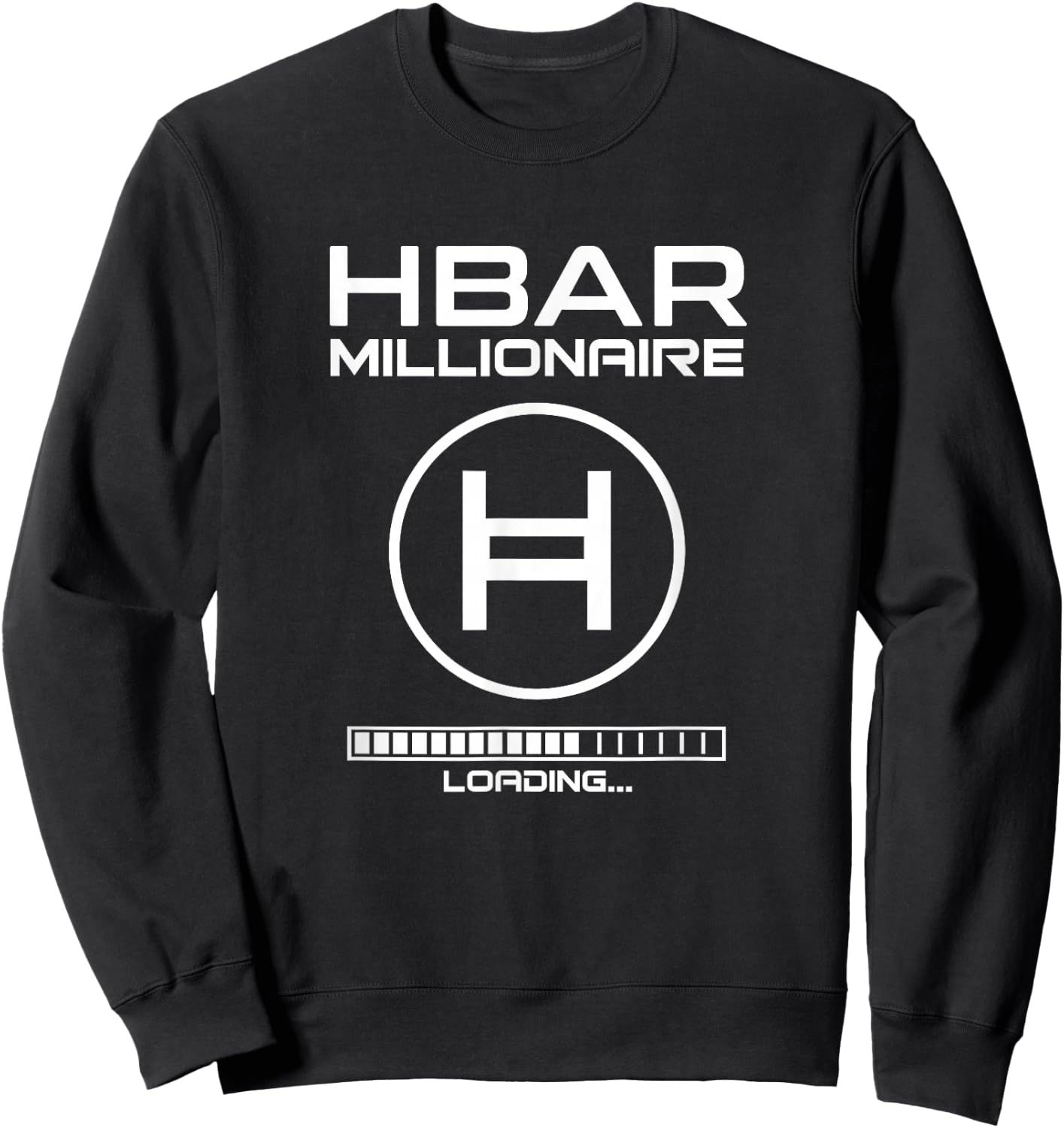 HBAR Crypto MILLIONAIRE Hedera Hashgraph Token Blockchain Sweatshirt - Sweatshirt | Black