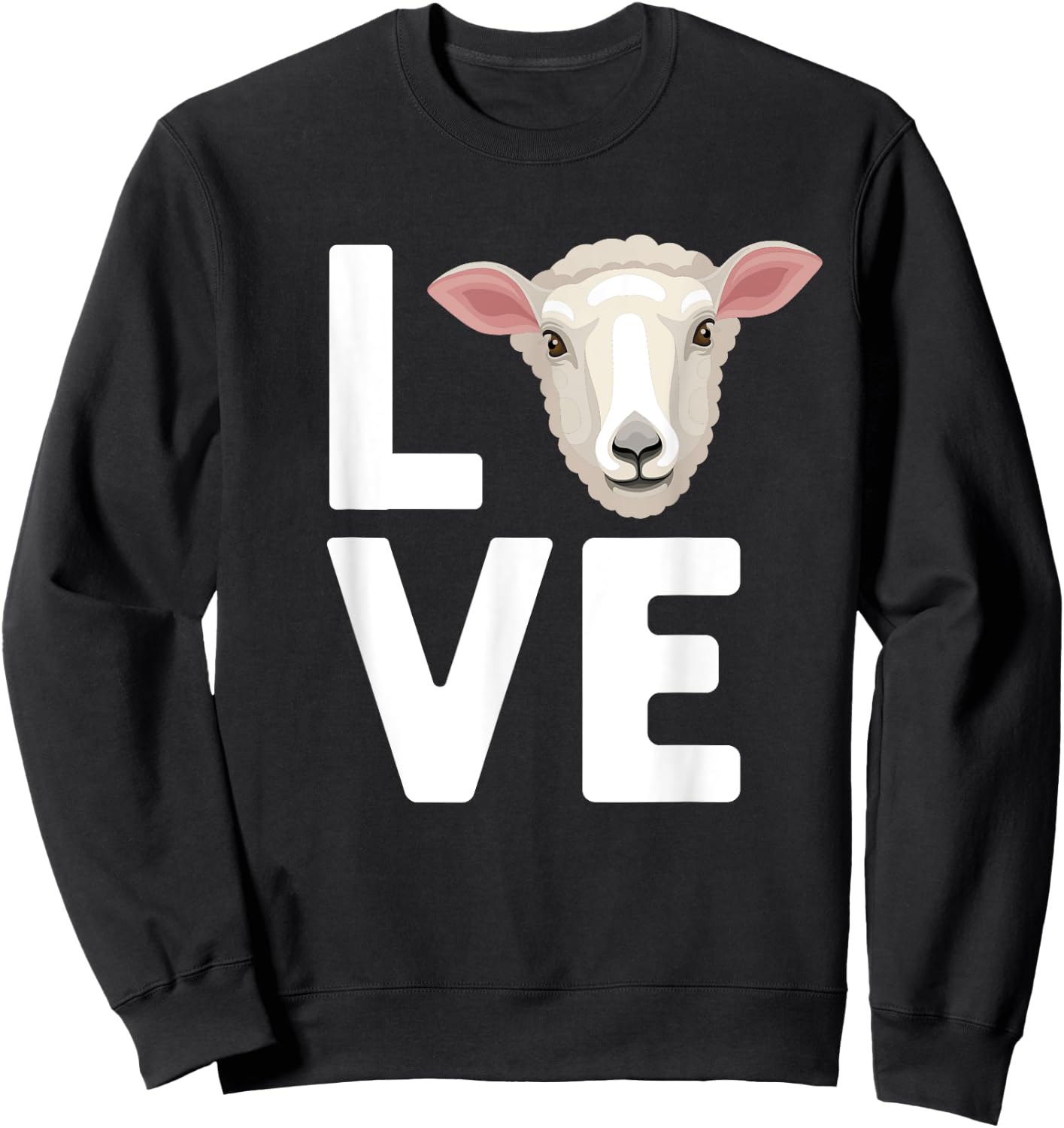 Cool Sheep Women Sheep Lovers Livestock Farmer Lamb Sweatshirt - Sweatshirt | Black