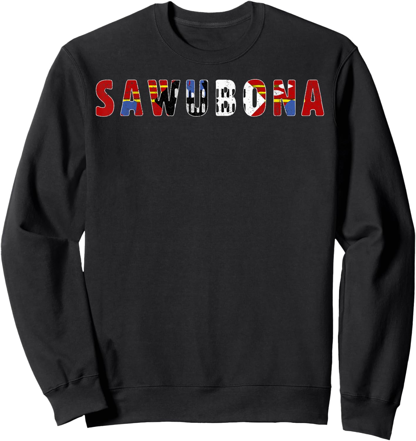 Sawubona Good Morning Country Swaziland Sweatshirt - Sweatshirt | Black
