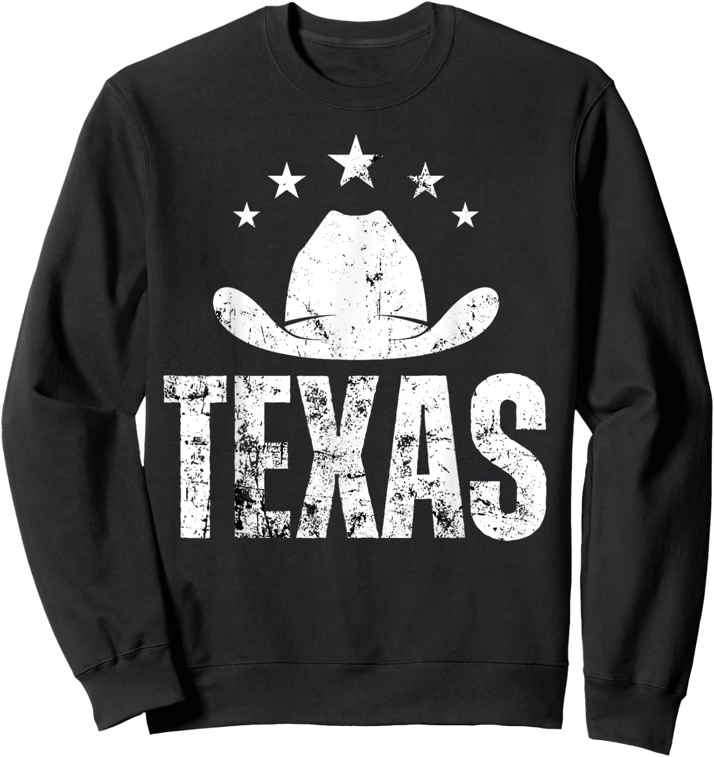 Vintage Texas Cowboys Western Souvenir Sweatshirt - Sweatshirt | Black