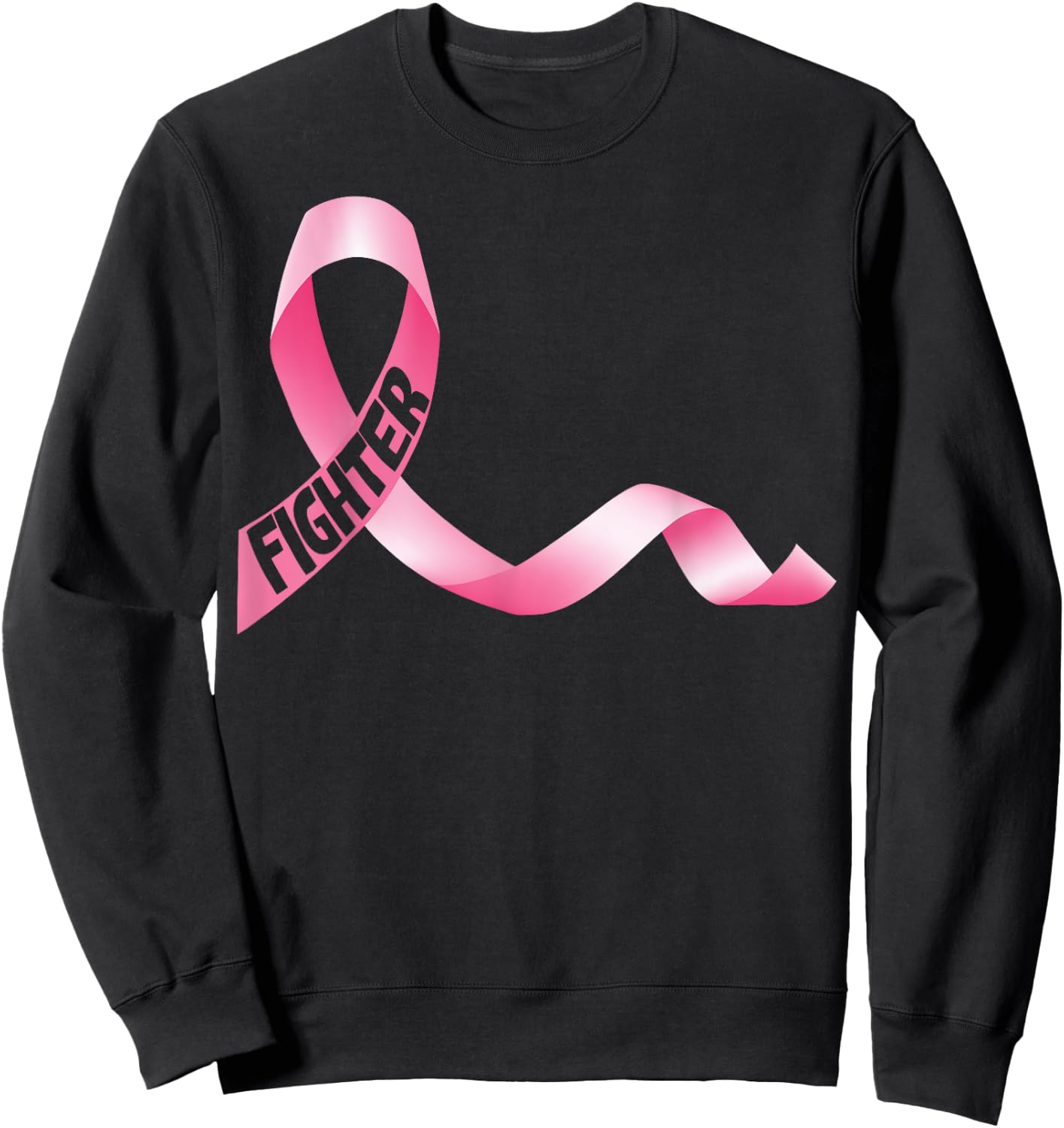 Delightfully Different World Breast Cancer Fighter - -Adults, Black, Small, Short Sleeve Sweatshirt - Sweatshirt | Black