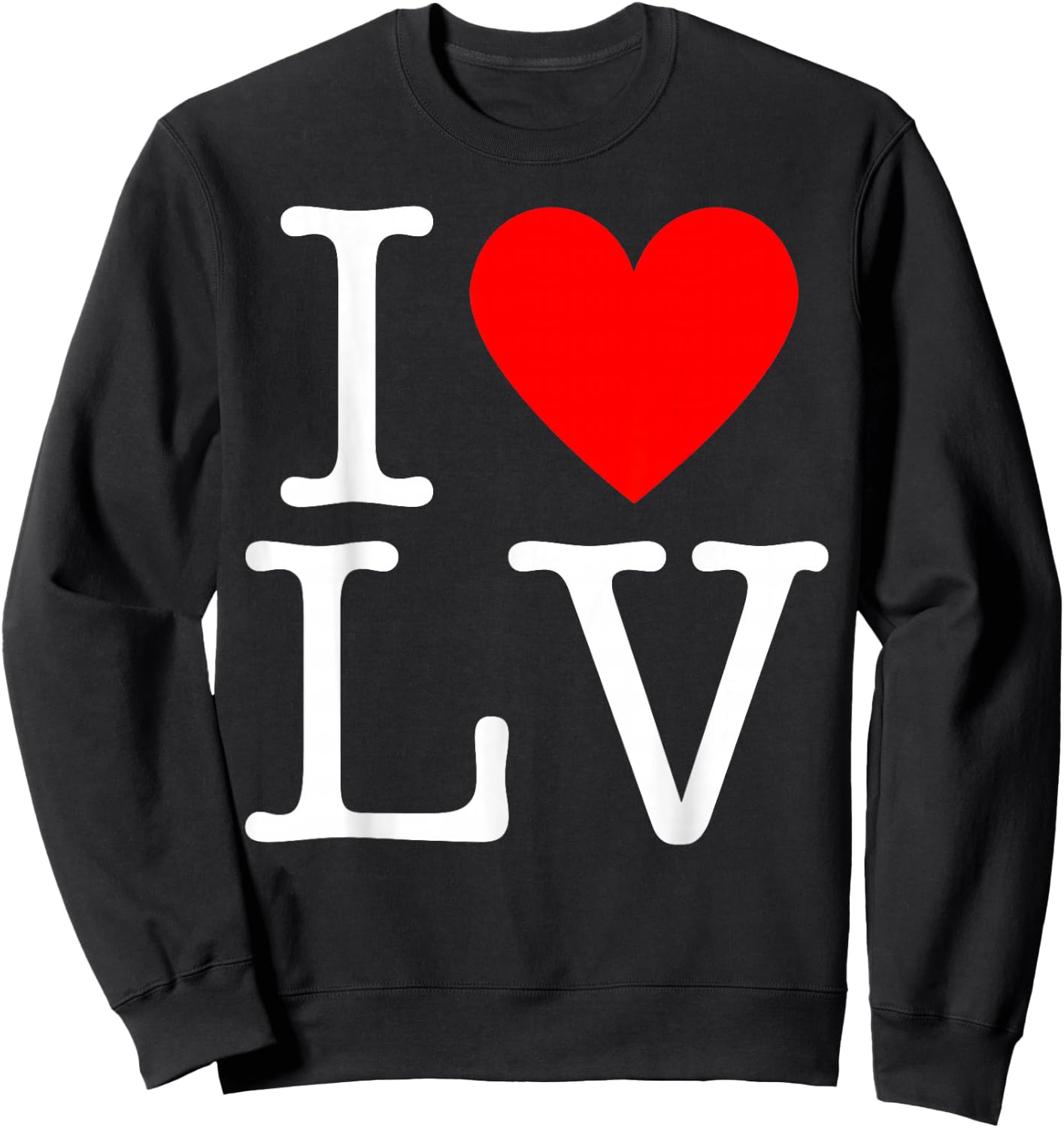 I Heart Las Vegas - I Love LV Sweatshirt - Sweatshirt | Black