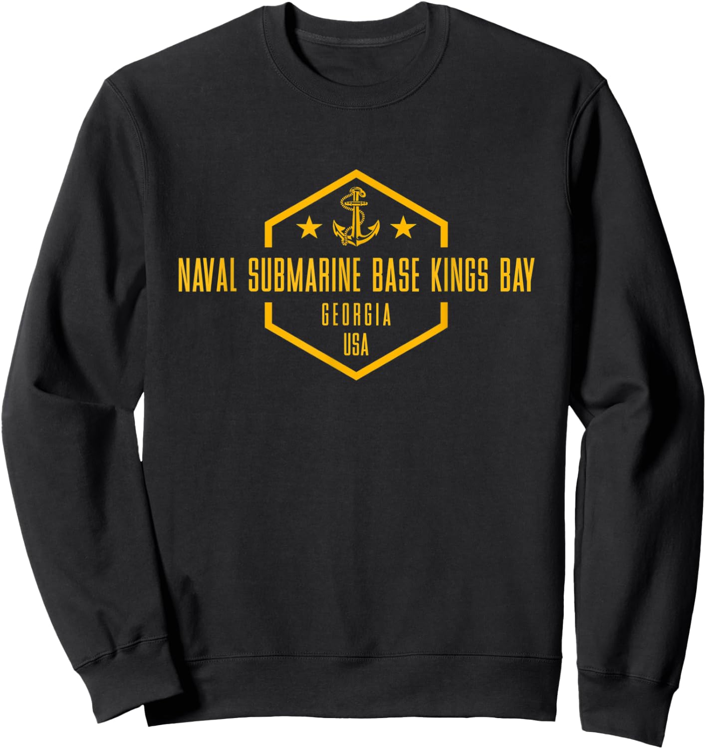 Naval Submarine Base Kings Bay Sweatshirt - Sweatshirt | Black