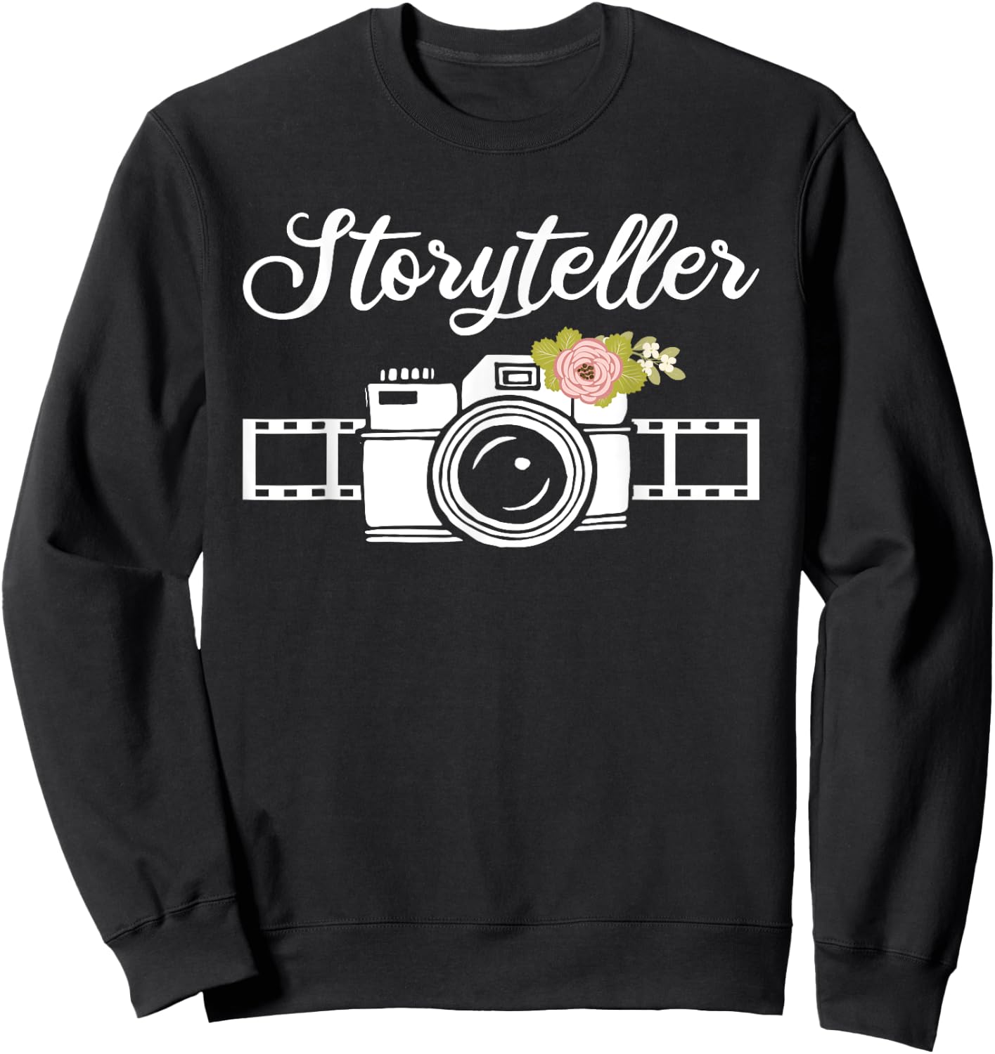 Funny Photography Art Women Photographer Camera Film Sweatshirt - Sweatshirt | Black