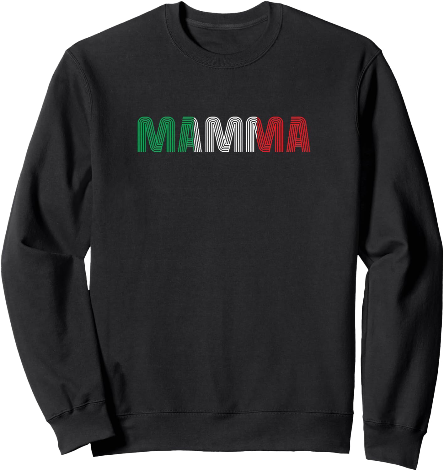 Mom Italian Family Culture Italy Country Mamma Sweatshirt - Sweatshirt | Black