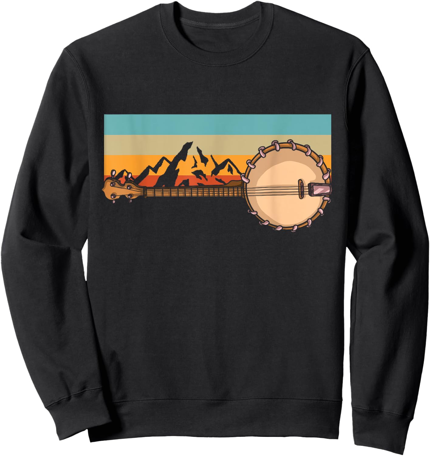 Banjo Bluebird Tennesse Mandolin Bluegrass Sweatshirt - Sweatshirt | Black