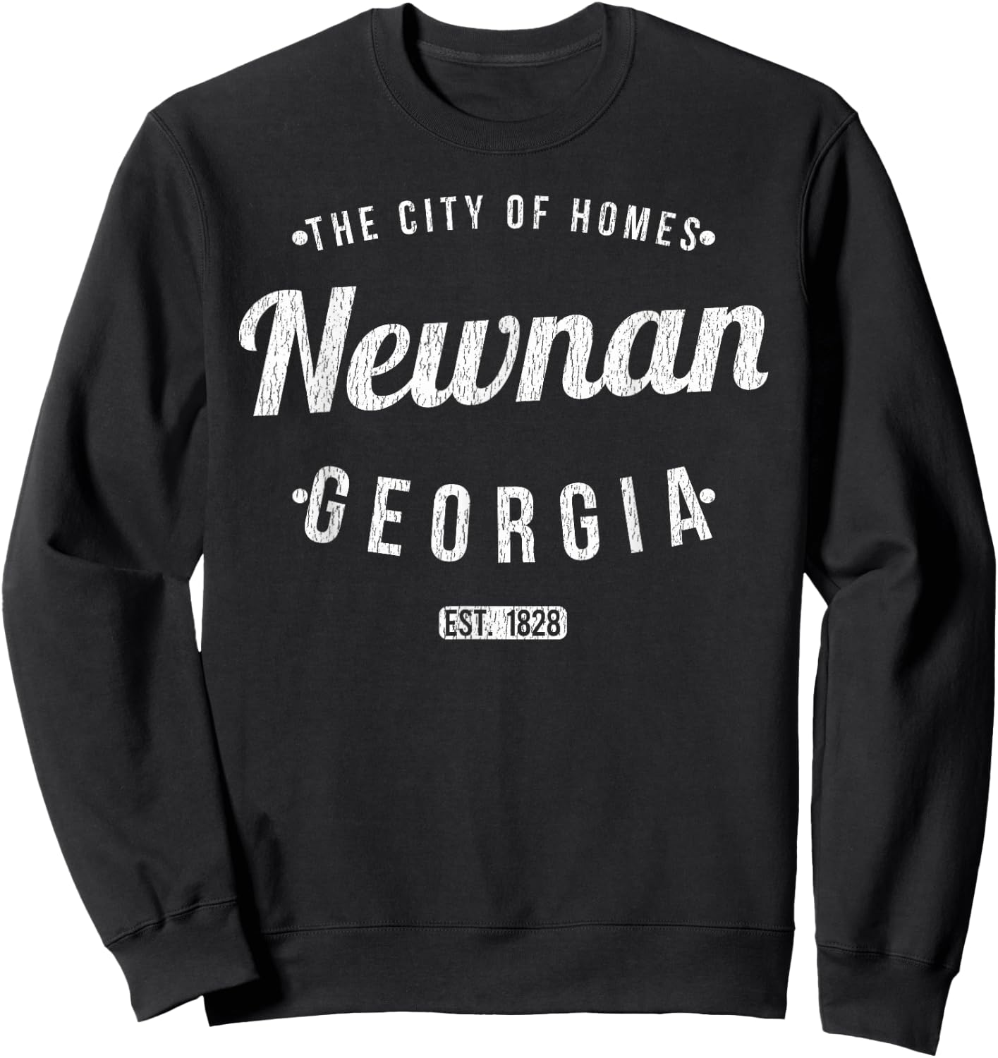 Newnan Georgia Retro Vintage Souvenir GA Newnan Sweatshirt - Sweatshirt | Black