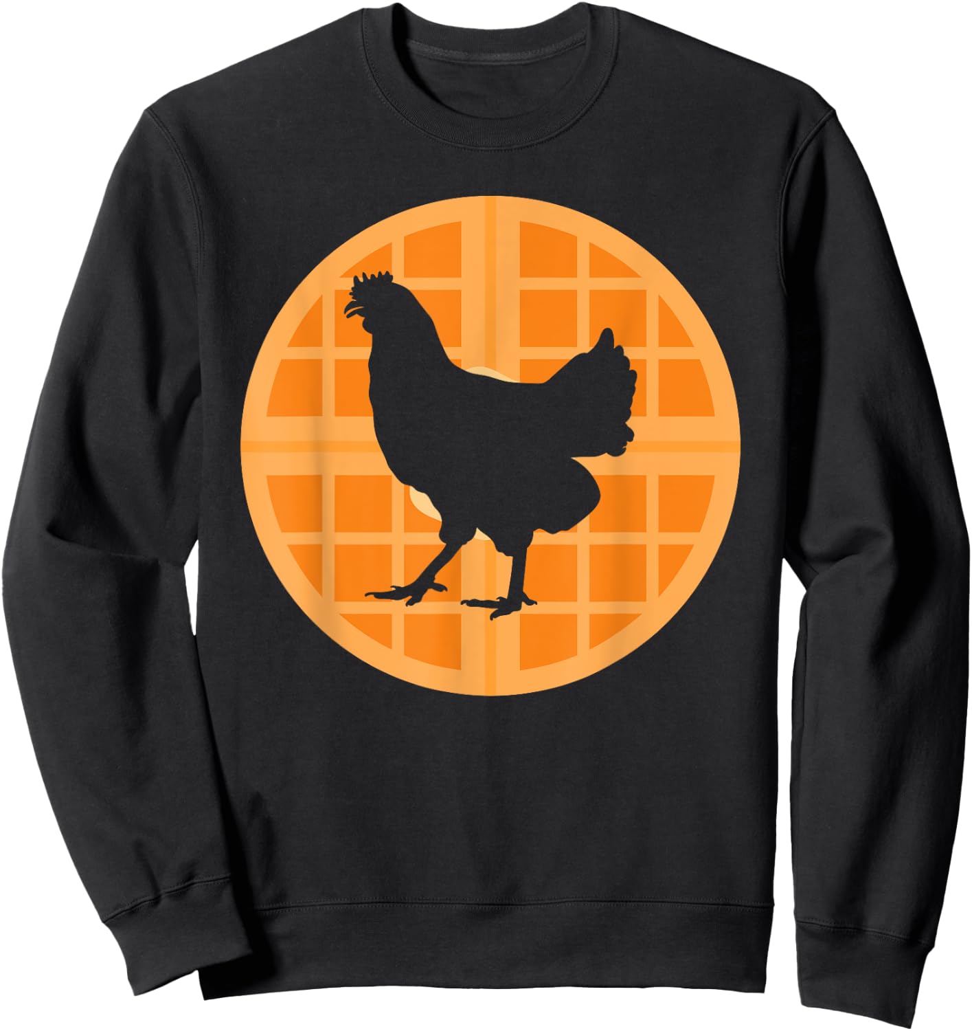 Chicken Waffles Chicken & Waffle Lover Sweatshirt - Sweatshirt | Black