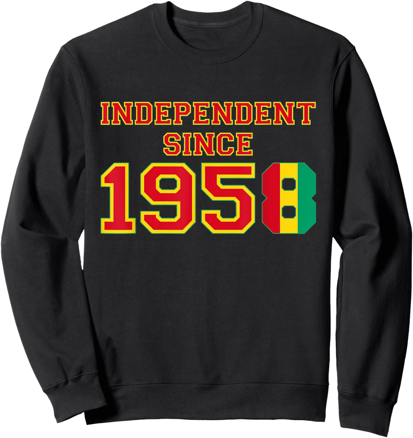 Guinea - Independent Since 1958 Sweatshirt - Sweatshirt | Black