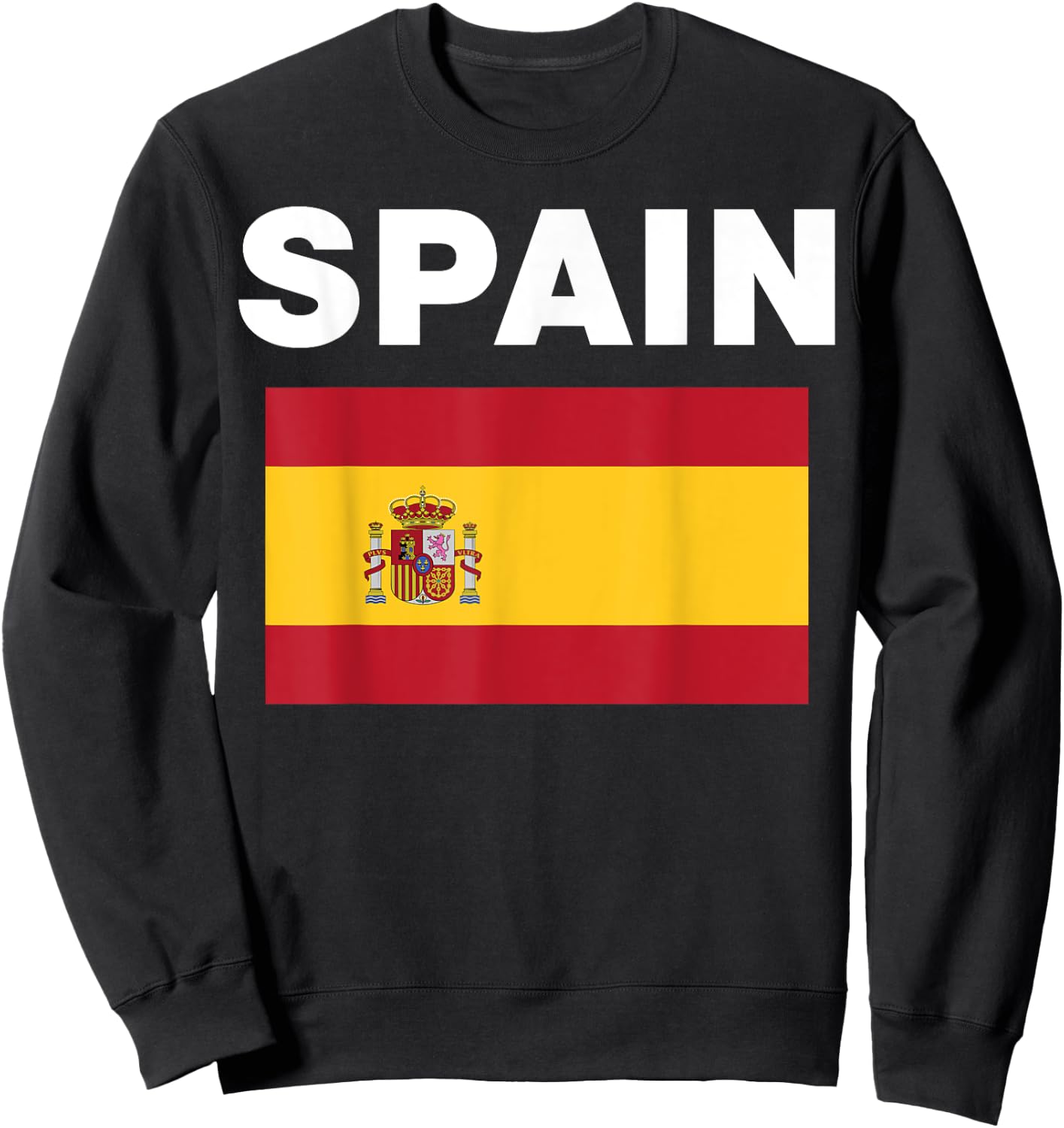 Spain Spanish Flag Heritage Sweatshirt - Sweatshirt | Black