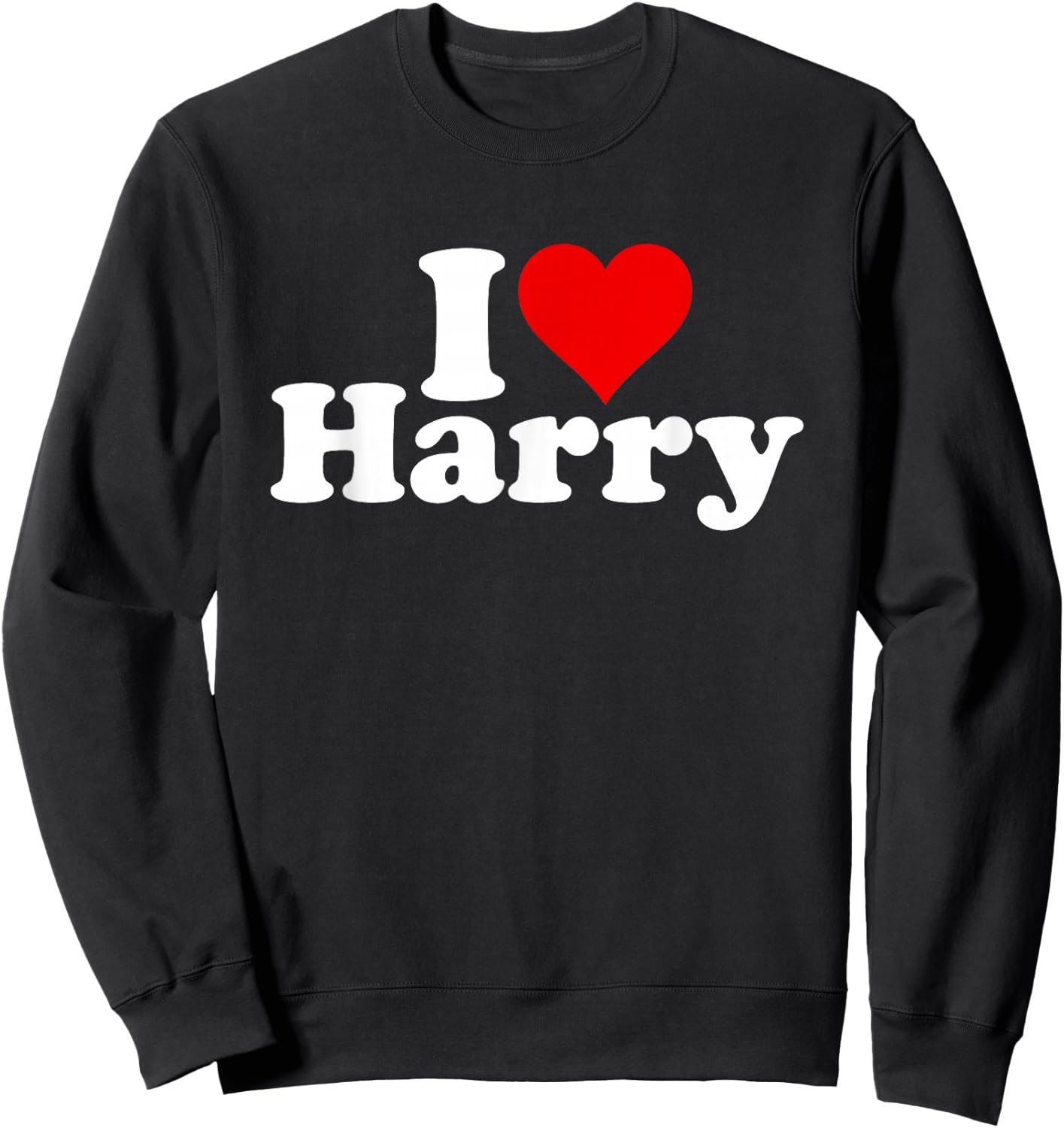 I Love Heart Harry Sweatshirt - Sweatshirt | Black