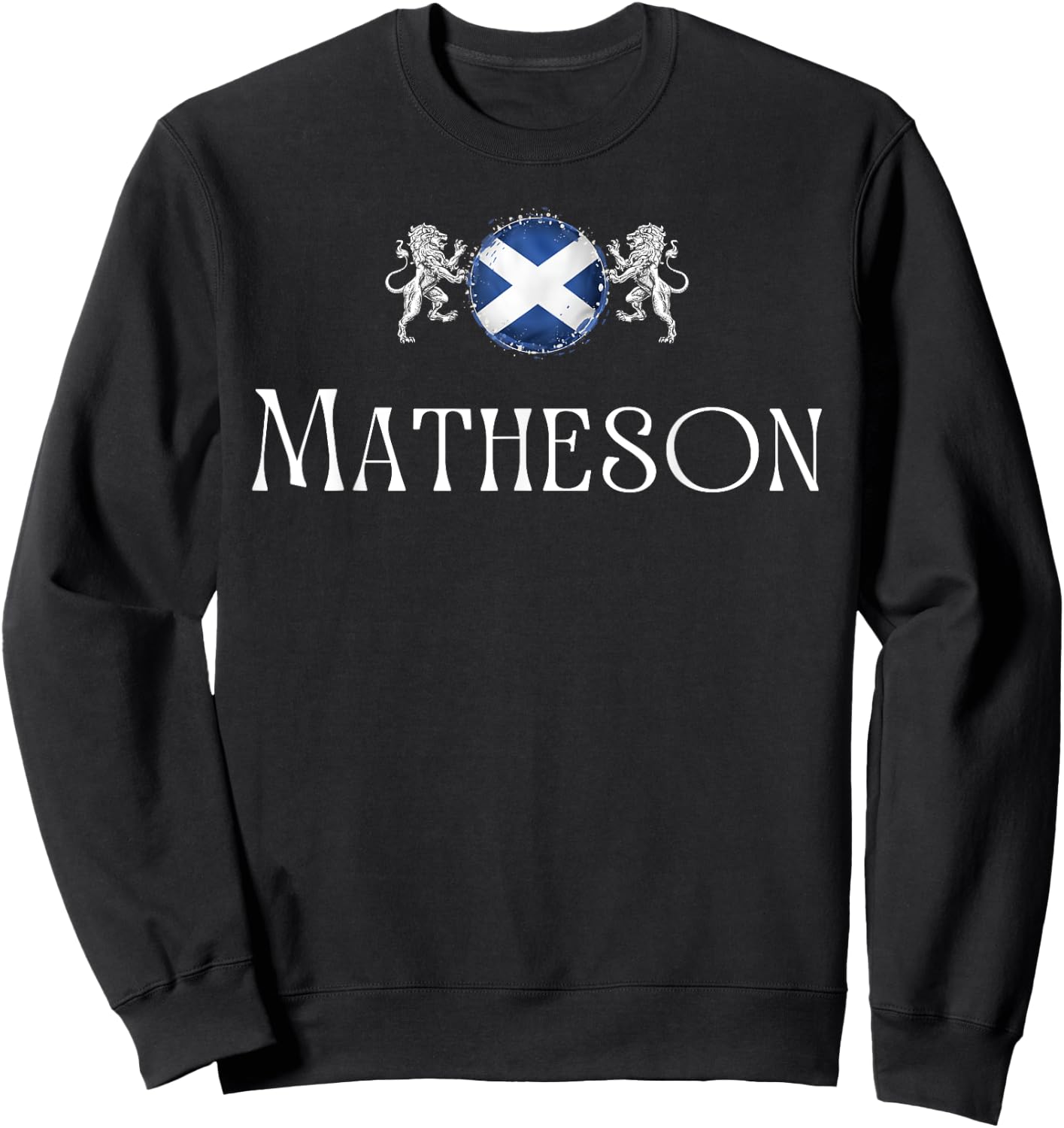 Matheson Clan Scottish Family Name Scotland Heraldry Sweatshirt - Sweatshirt | Black