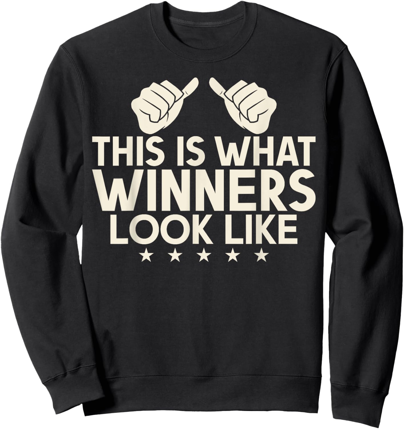 This is what winners look like winning Game Match Sweatshirt - Sweatshirt | Black