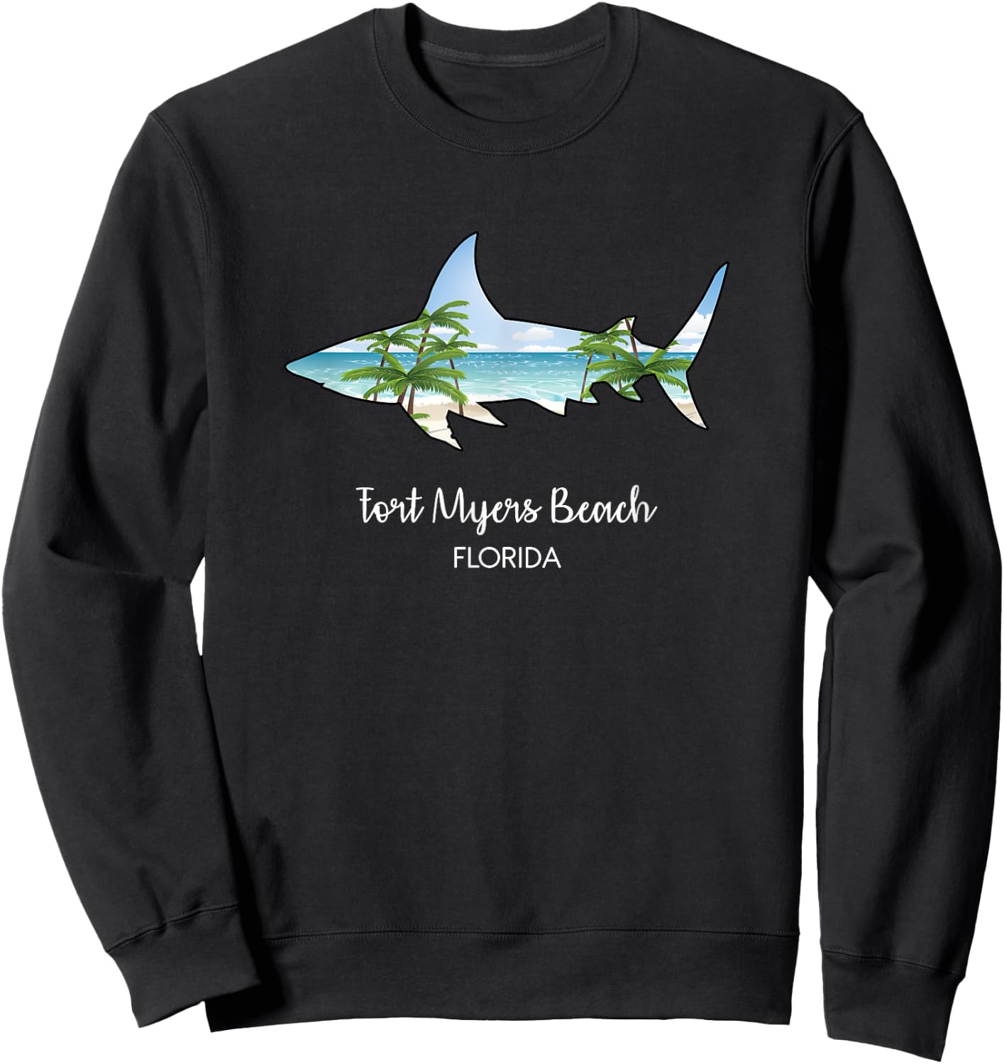 Fort Myers Beach Souvenir or Group Vacation Gift Sweatshirt - Sweatshirt | Black