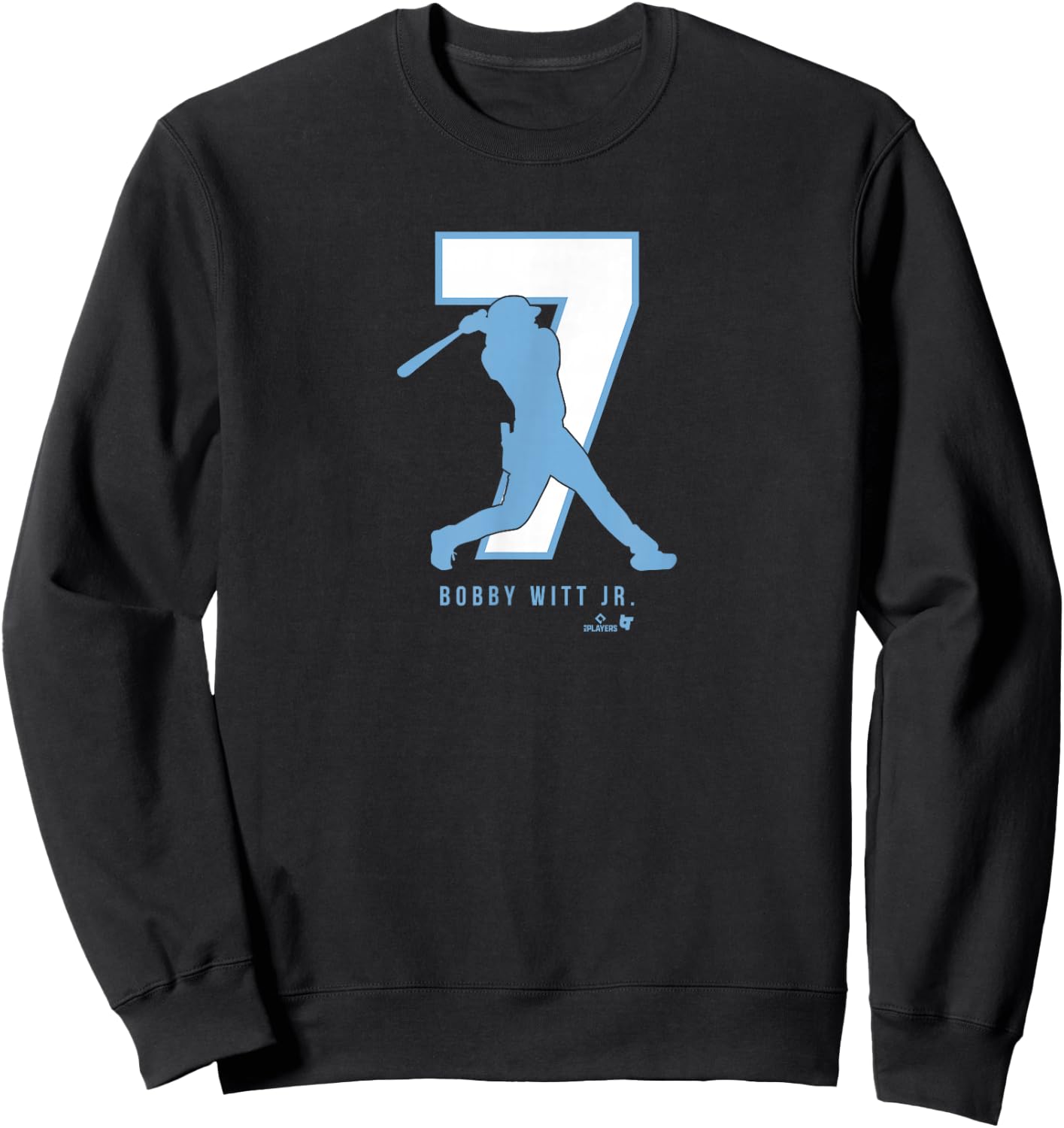 Bobby Witt Jr. 7 - Kansas City Baseball Sweatshirt - Sweatshirt | Black