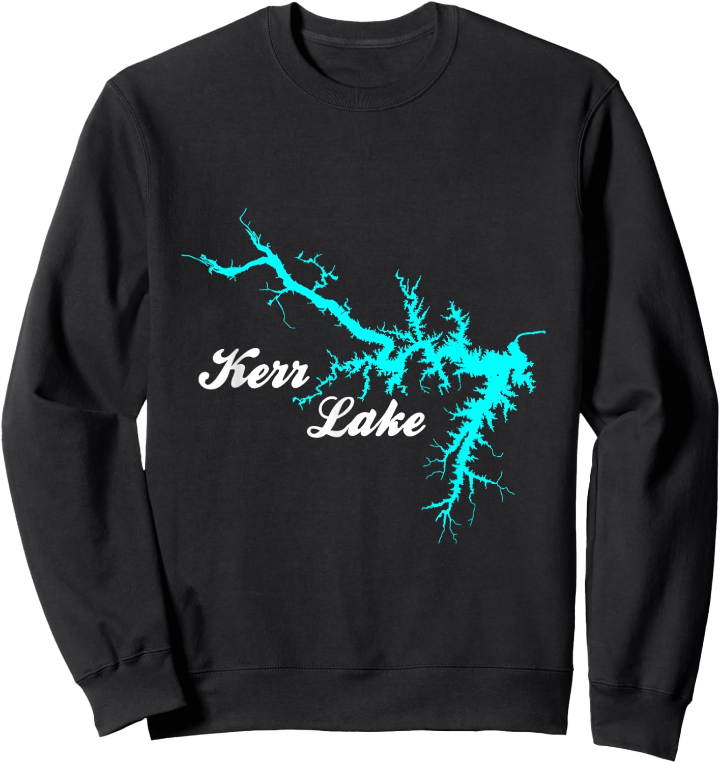 Minimalist Kerr Lake - North Carolina Sweatshirt - Sweatshirt | Black