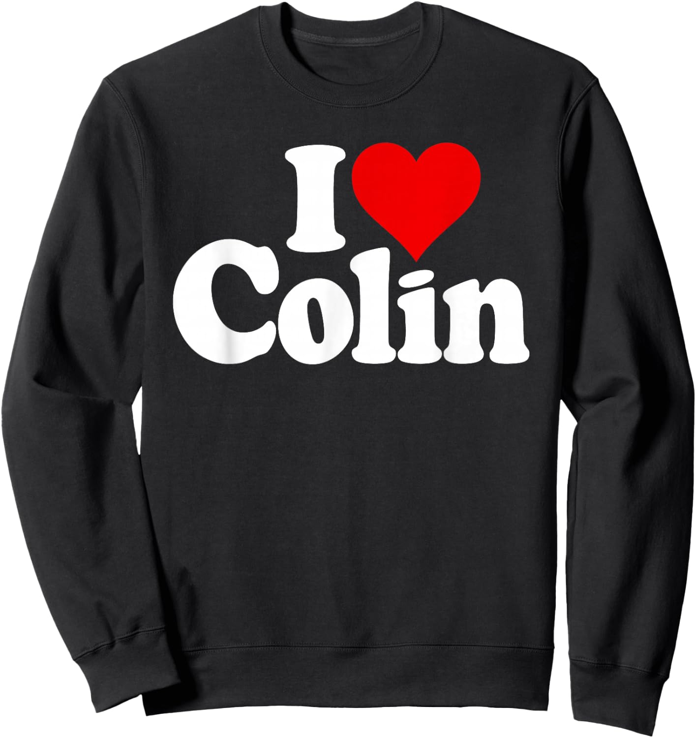 I Love Heart Colin Sweatshirt - Sweatshirt | Black