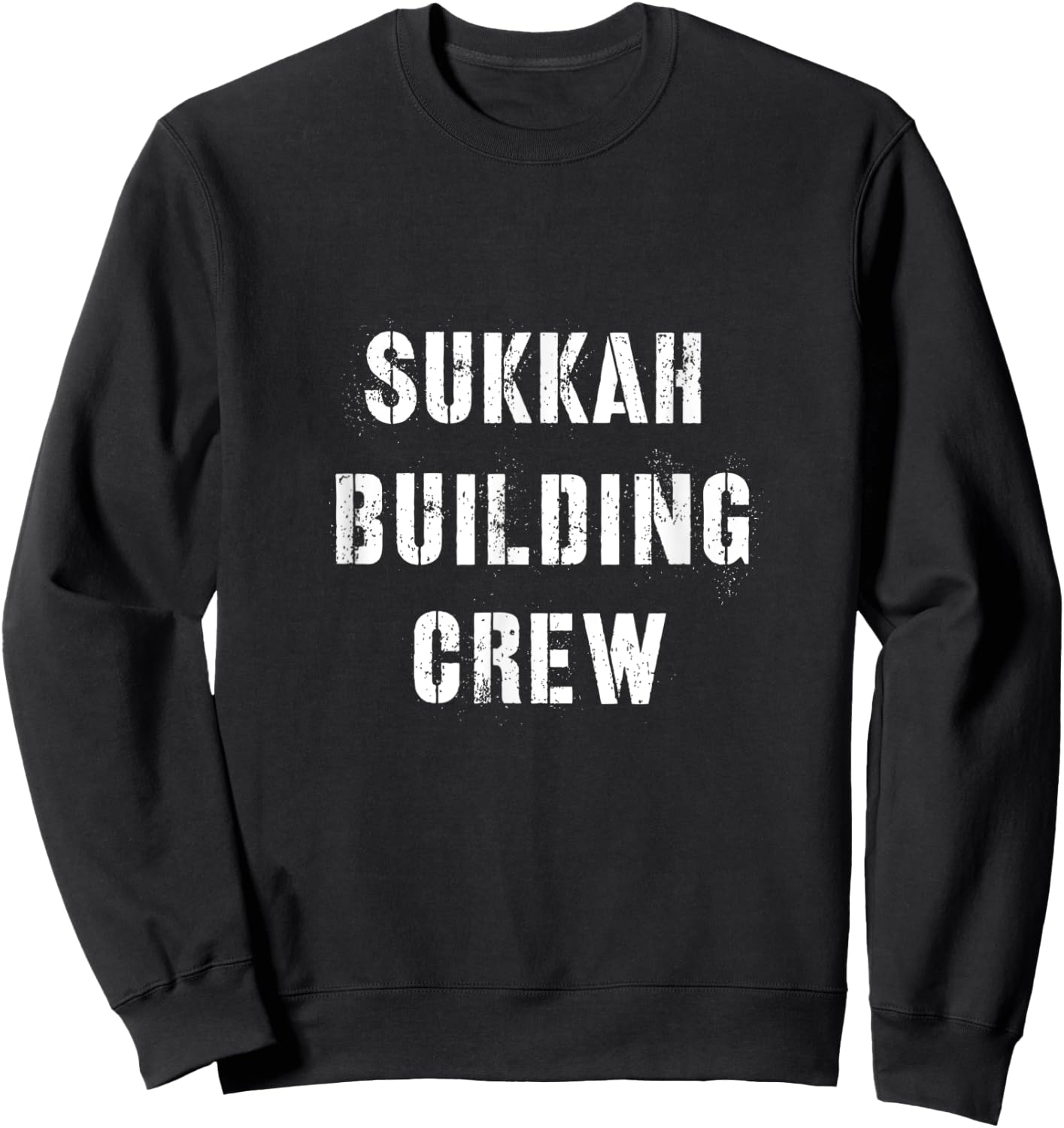 Sukkah Building Crew Sukkot Jewish Holiday Lulav Shofar Sweatshirt - Sweatshirt | Black