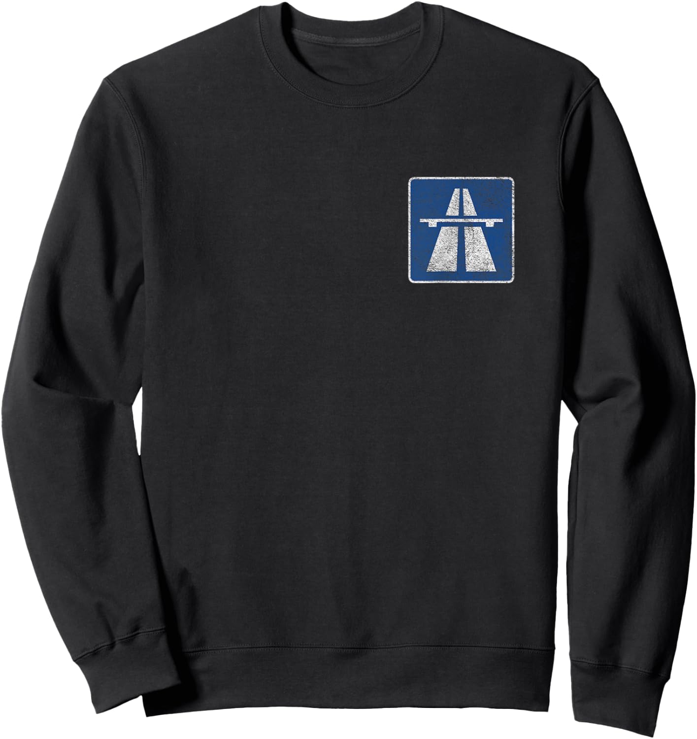 Germany Autobahn Sign Bundesautobahn No Limits Sweatshirt - Sweatshirt | Black