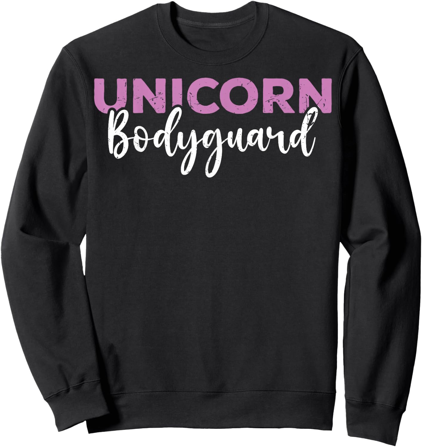 Costume Dad Funny Unicorn Bodyguard Unicorn Security Men Sweatshirt - Sweatshirt | Black