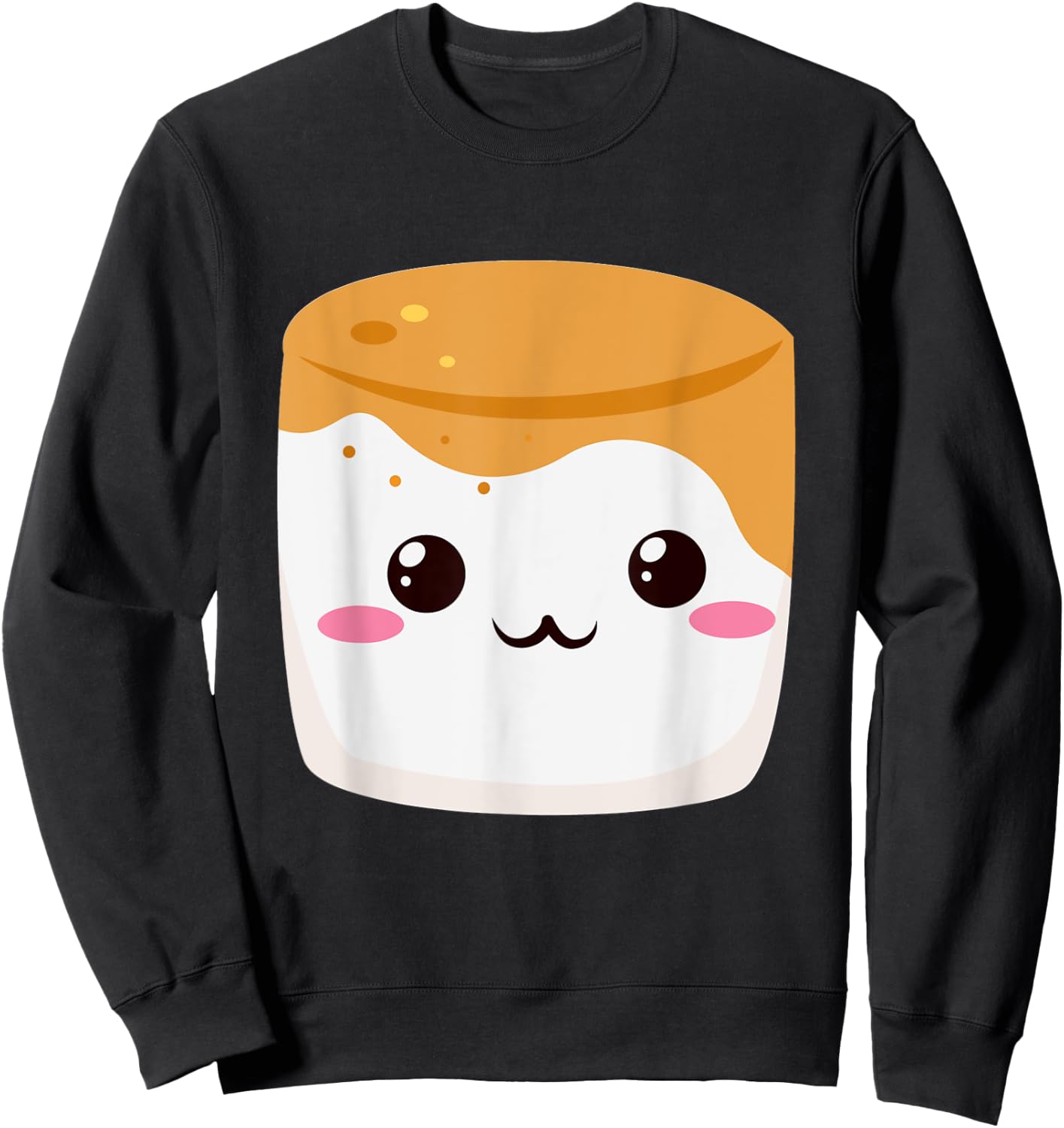 Kawaii Halloween Group Costume S'mores Caramel Marshmallow Sweatshirt - Sweatshirt | Black