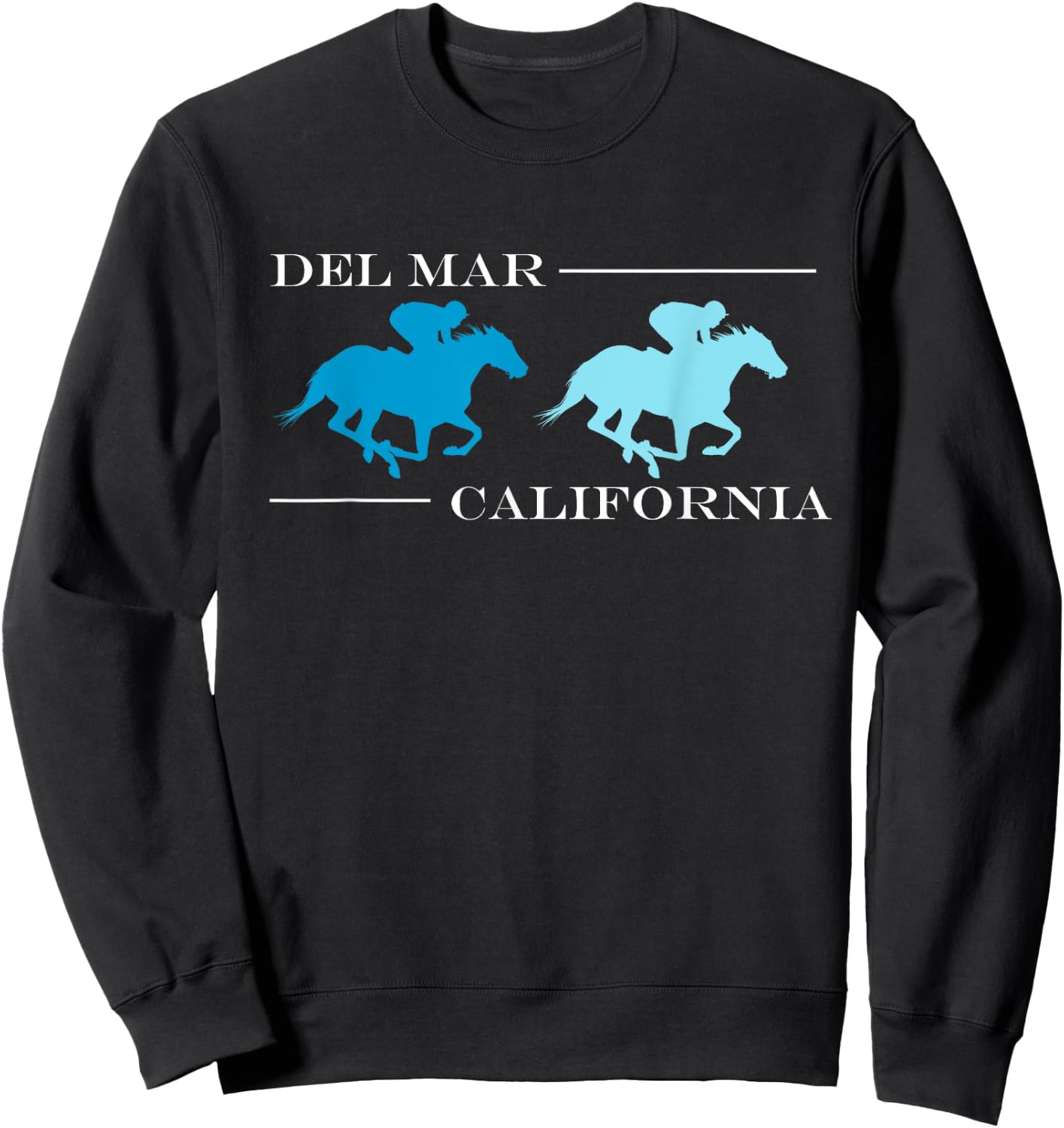 Del Mar California Horse Racing Sweatshirt - Sweatshirt | Black