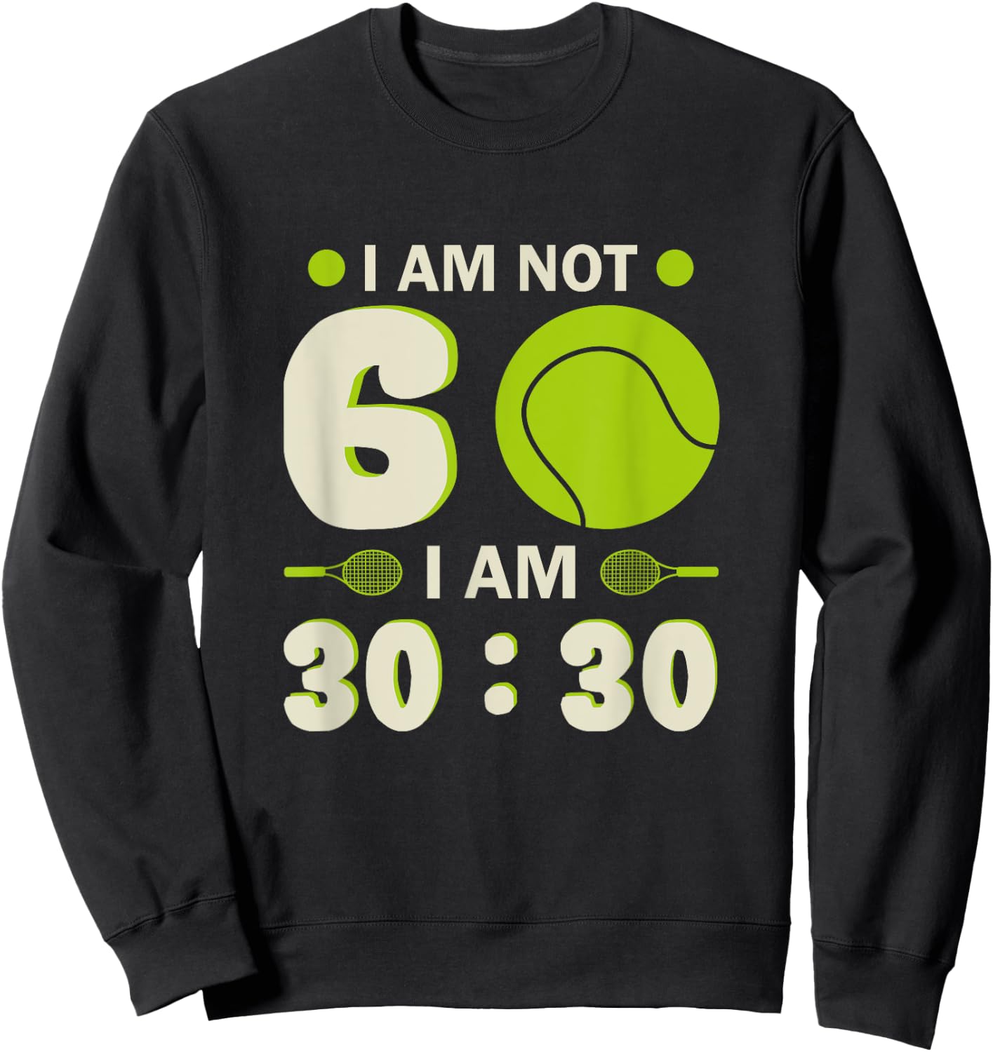 60th Birthday Tennis Player Tennis 60 Years Sweatshirt - Sweatshirt | Black