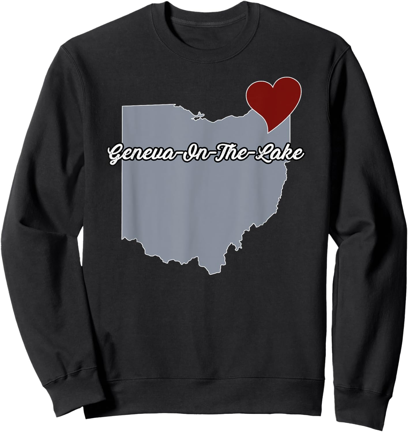 Geneva-On-The-Lake - Ohio | OH USA City Souvenir City State Sweatshirt - Sweatshirt | Black