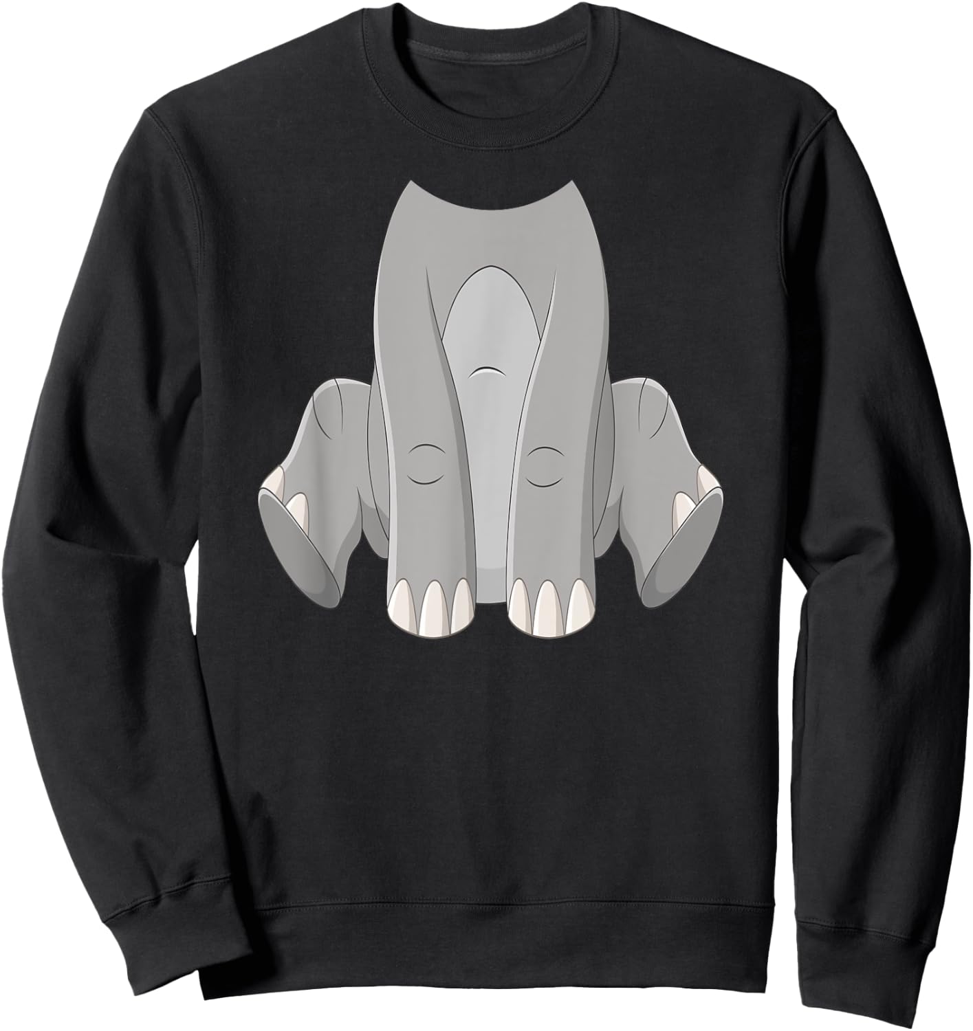 Elephant Costume Cute Boys Girls Zoo Sweatshirt - Sweatshirt | Black