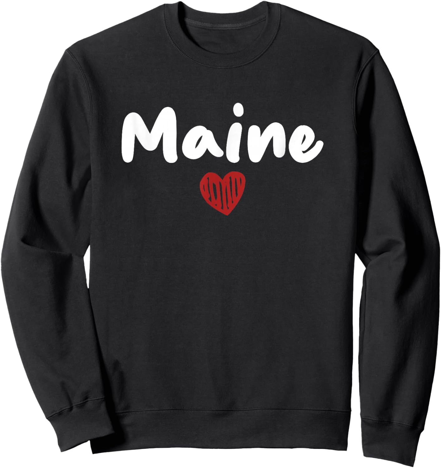 Maine - I Love Maine - Classic Sweatshirt - Sweatshirt | Black