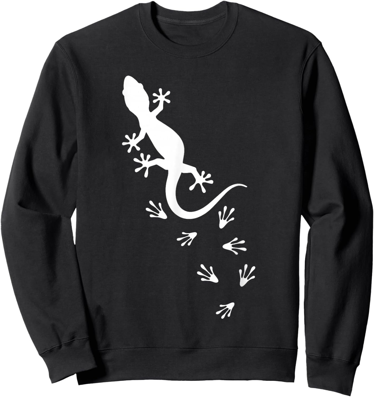 Cool Lizard Herpetology Reptile Lover Funny Lizard Design Sweatshirt - Sweatshirt | Black