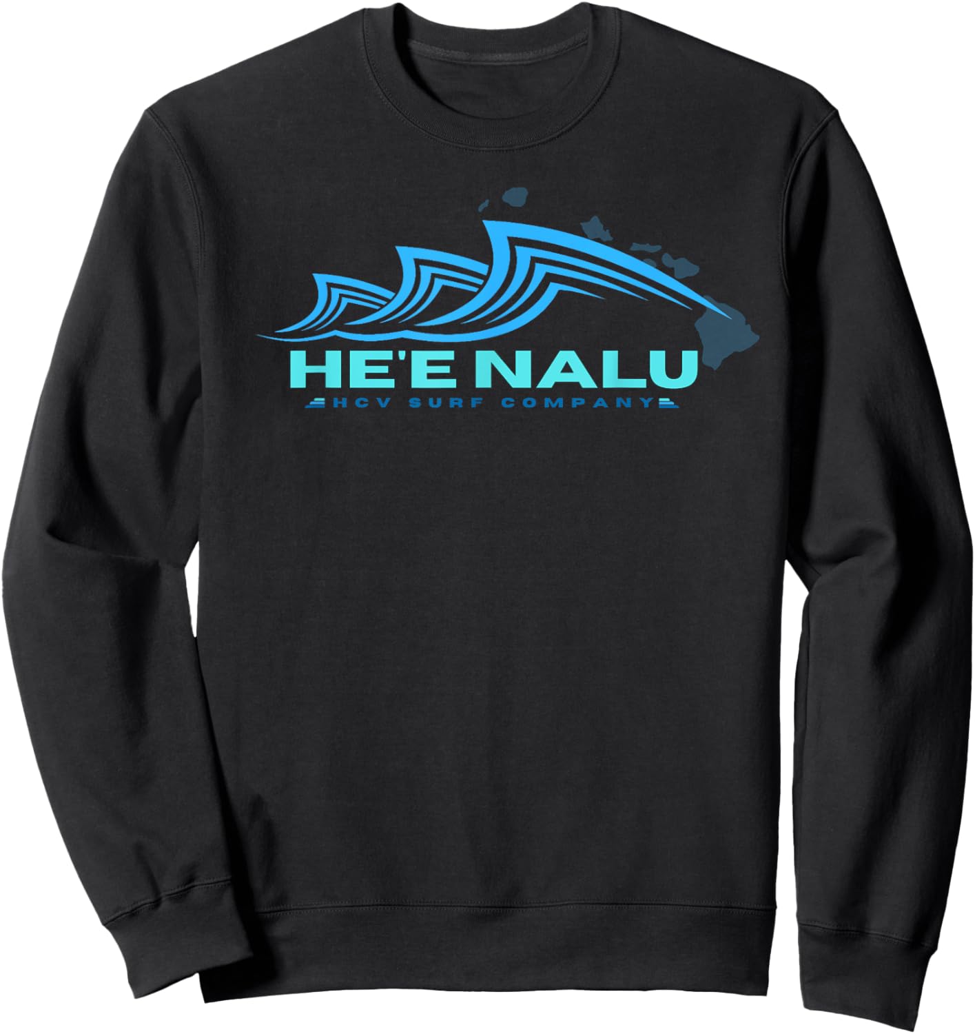 He'e nalu HCV surf company Sweatshirt - Sweatshirt | Black