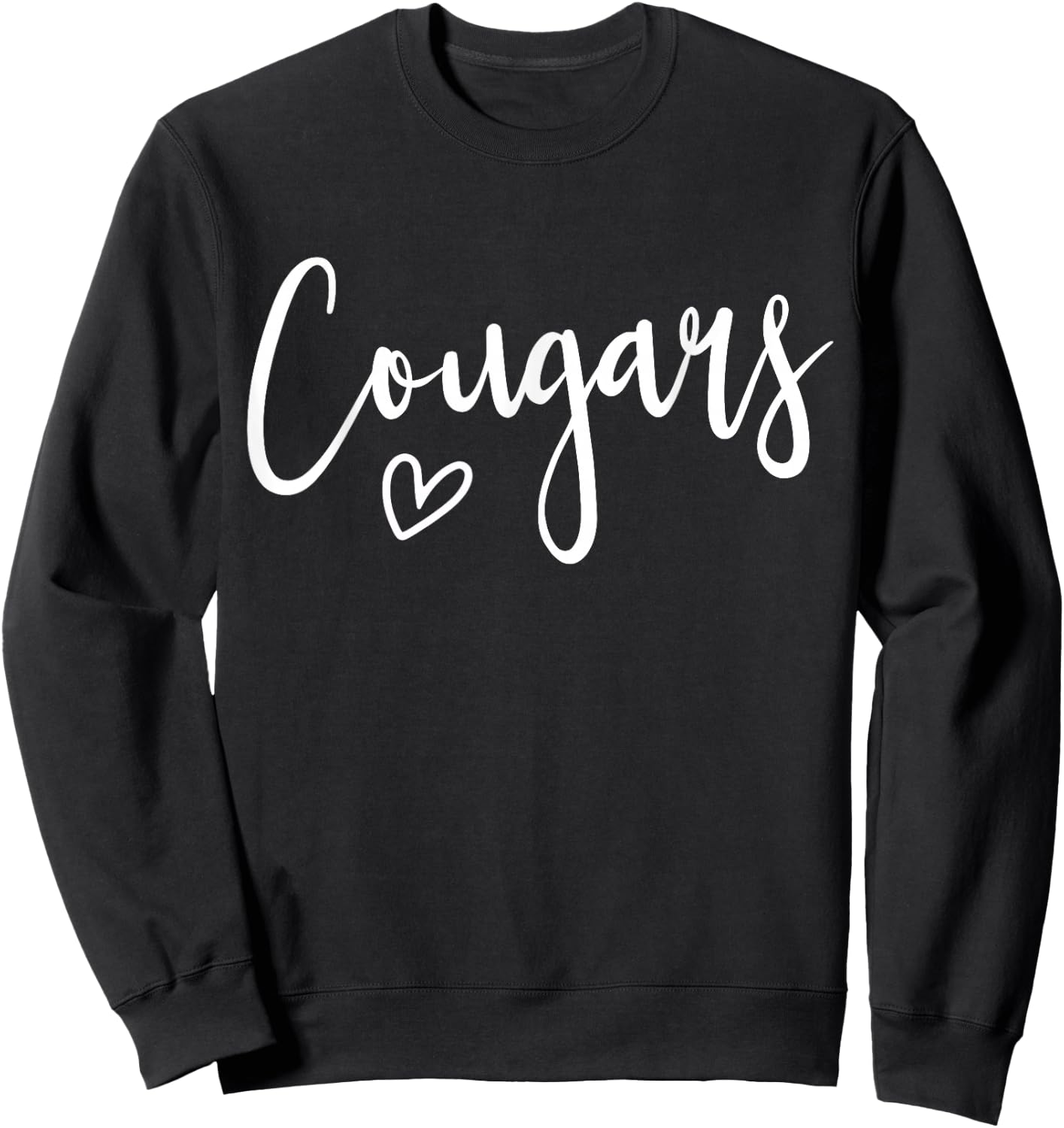 Cougars High School Cougars Sports Team Women's Cougars Sweatshirt - Sweatshirt | Black