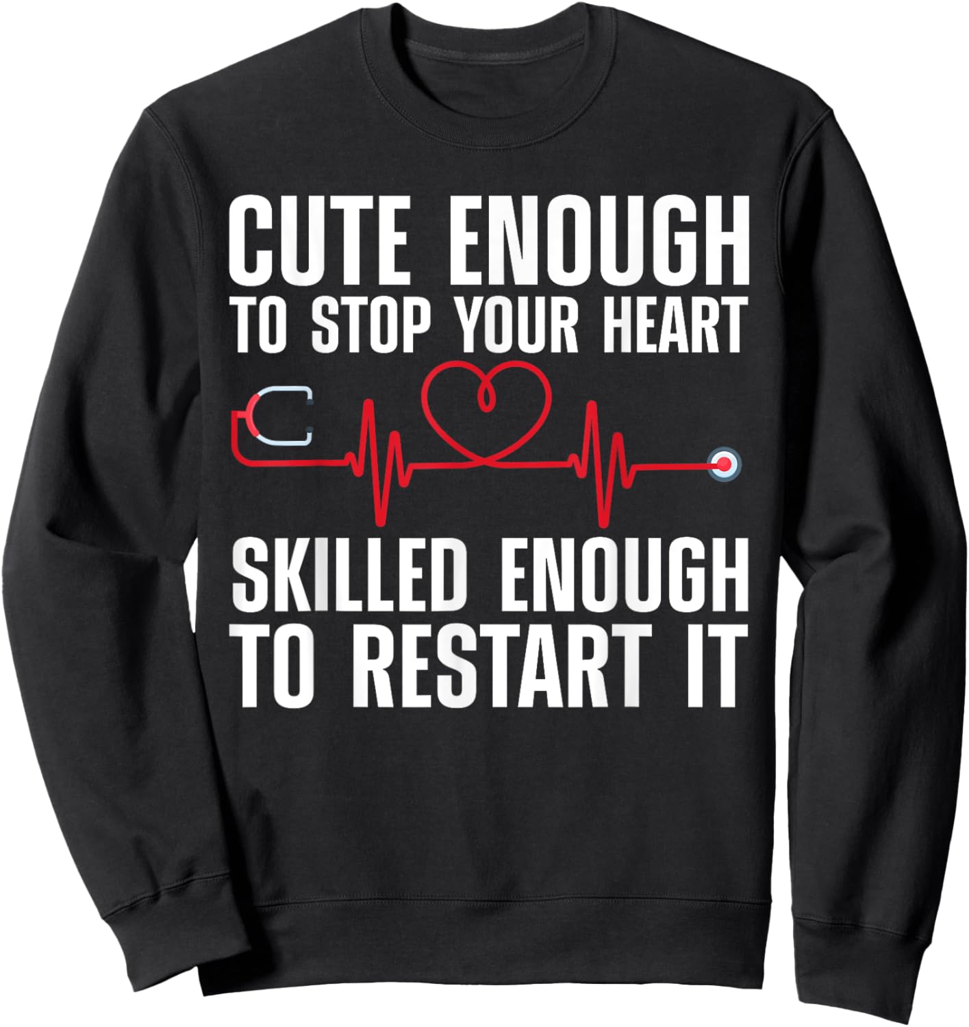 Cool Nurse Women Medical Assistant Nursing Aide CNA Sweatshirt - Sweatshirt | Black