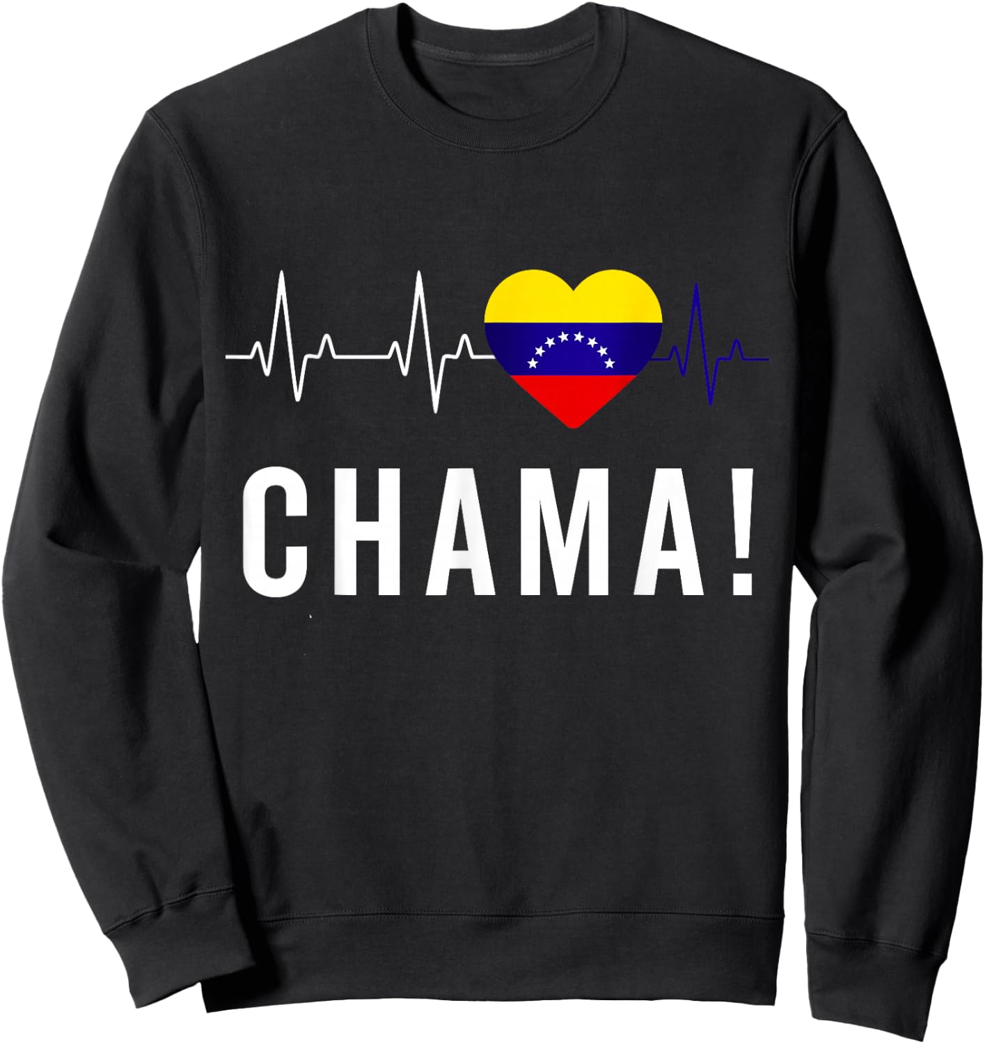 Venezuela Flag Pride Bandera Venezolana Camiseta Chama Girl Sweatshirt - Sweatshirt | Black