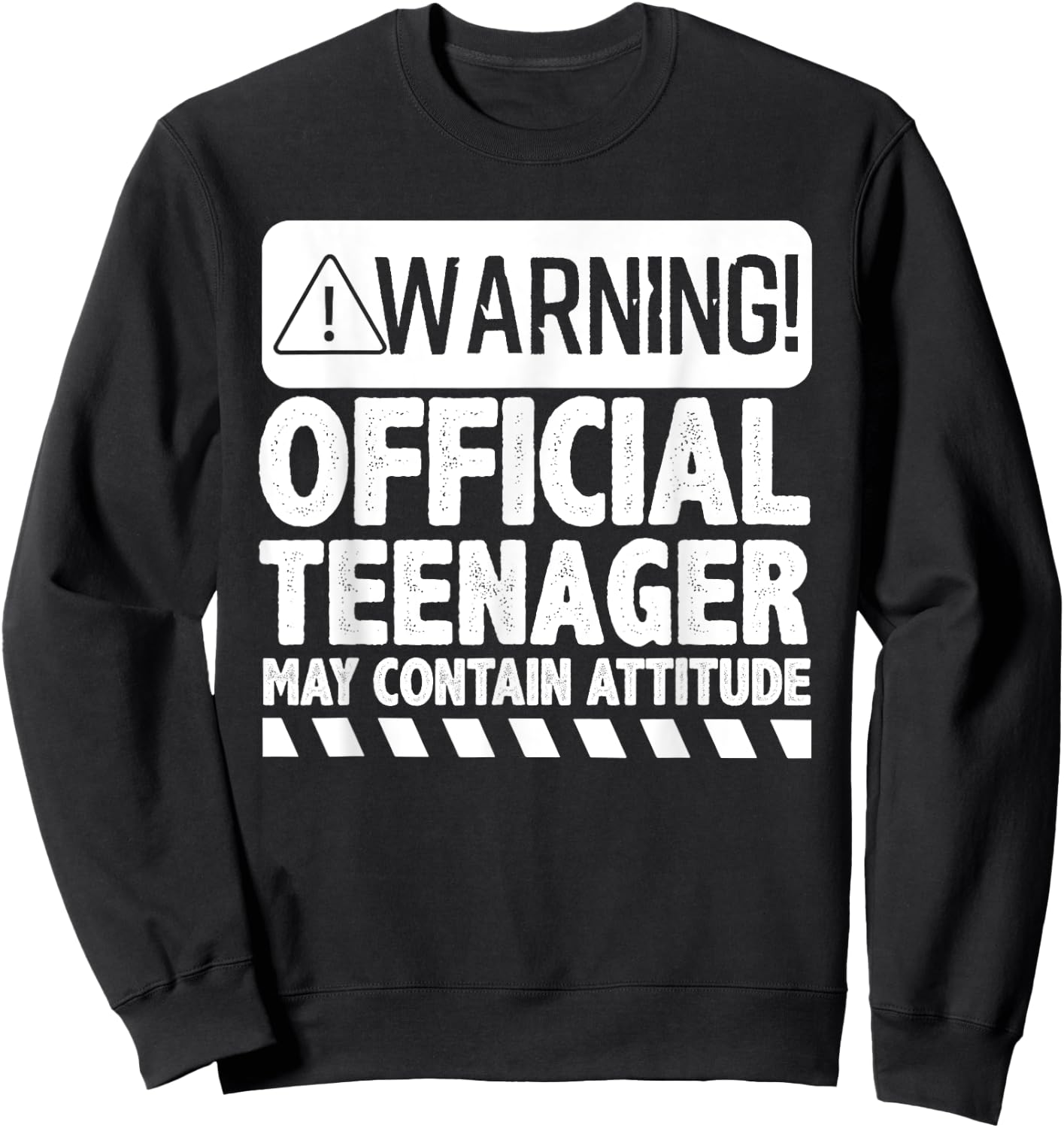 Cool Official Teenager For Boys Girls Teen 13 Year Old B-Day Sweatshirt - Sweatshirt | Black