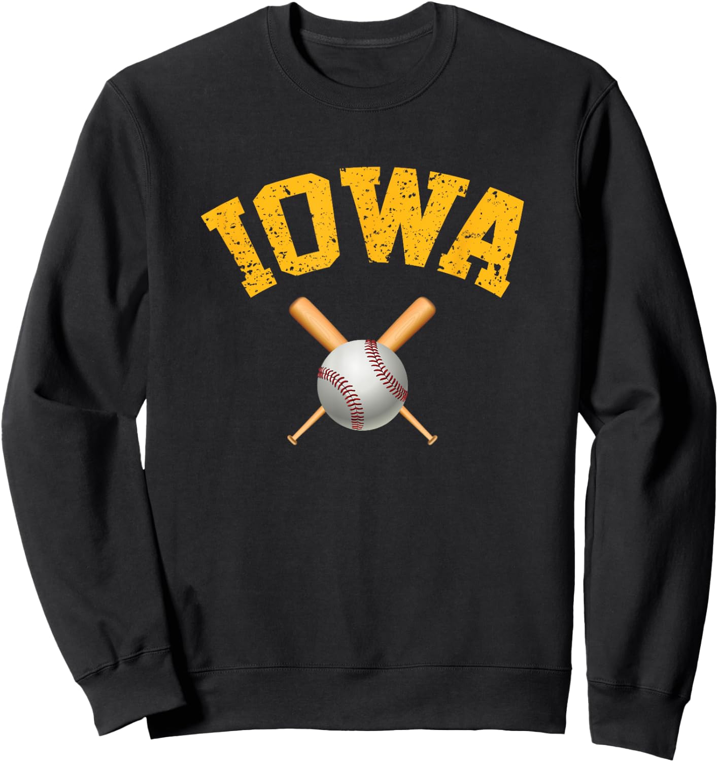 Iowa Baseball Sweatshirt - Sweatshirt | Black