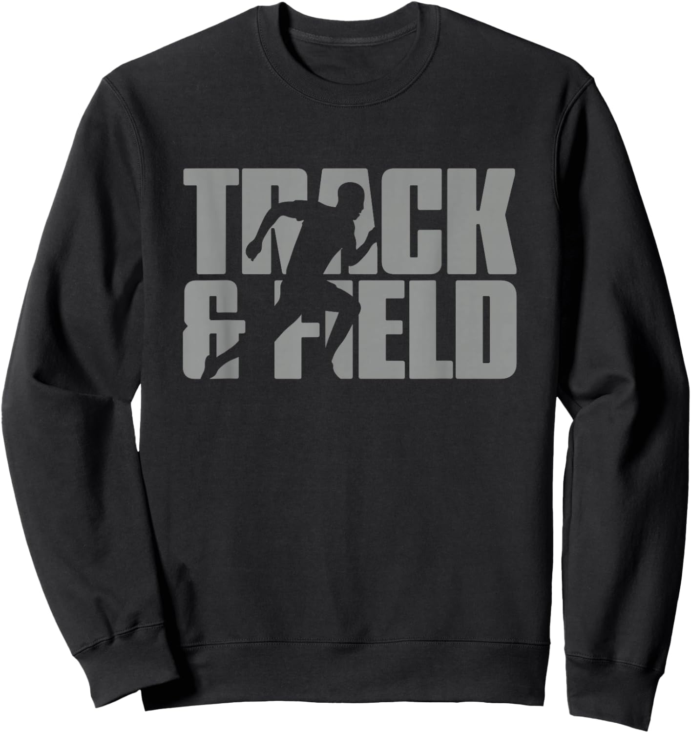 Track & Field Themed Design Graphic Track & Field Sweatshirt - Sweatshirt | Black