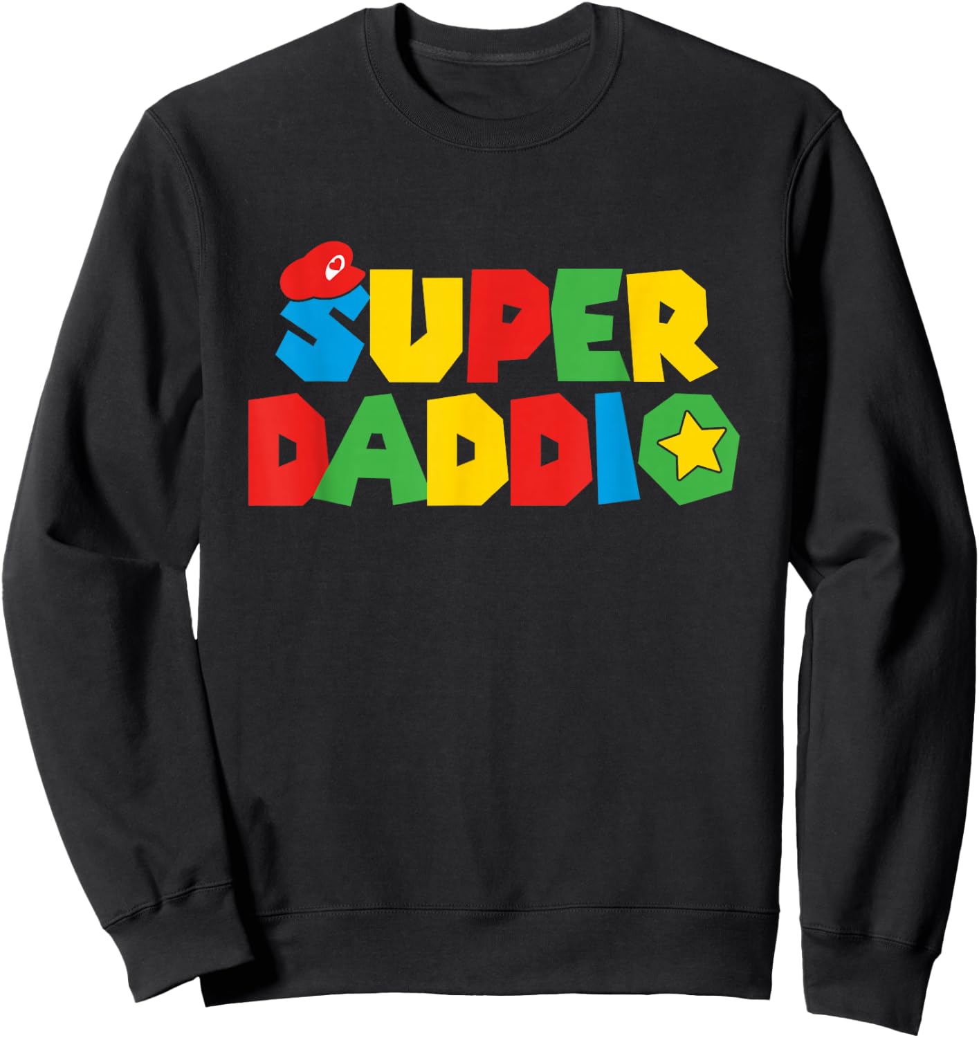 Super Gamer Dad Unleashed Celebrating Fatherly Powers Sweatshirt - Sweatshirt | Black