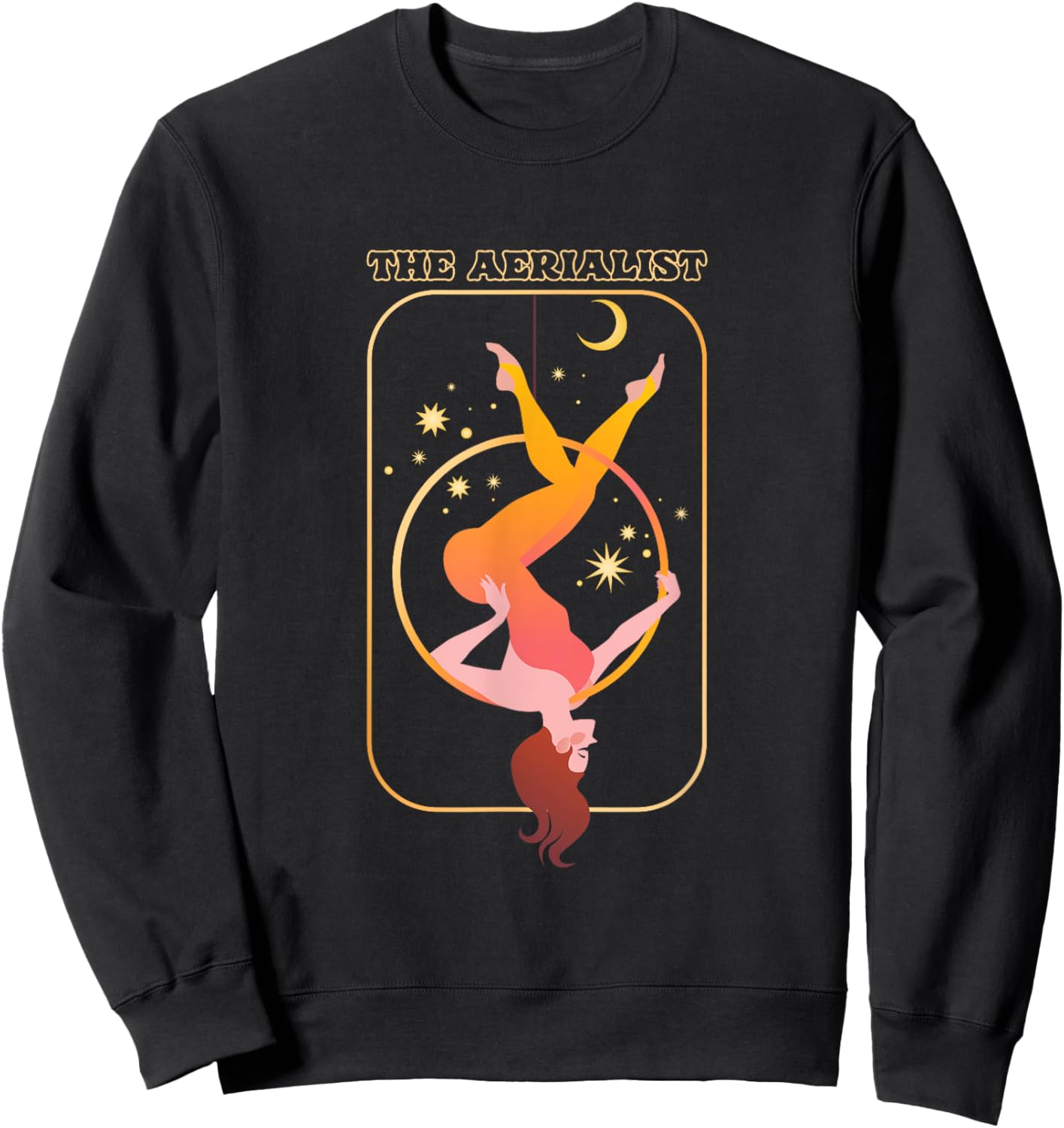 Aerialist | Hoop Silks Acrobat Circus | Aerial Acrobatics Sweatshirt - Sweatshirt | Black