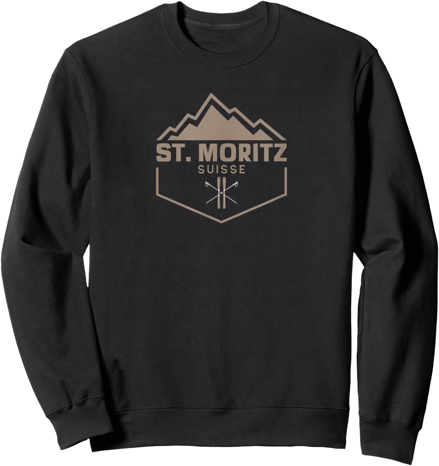 St. Moritz Suisse Sweatshirt - Sweatshirt | Black