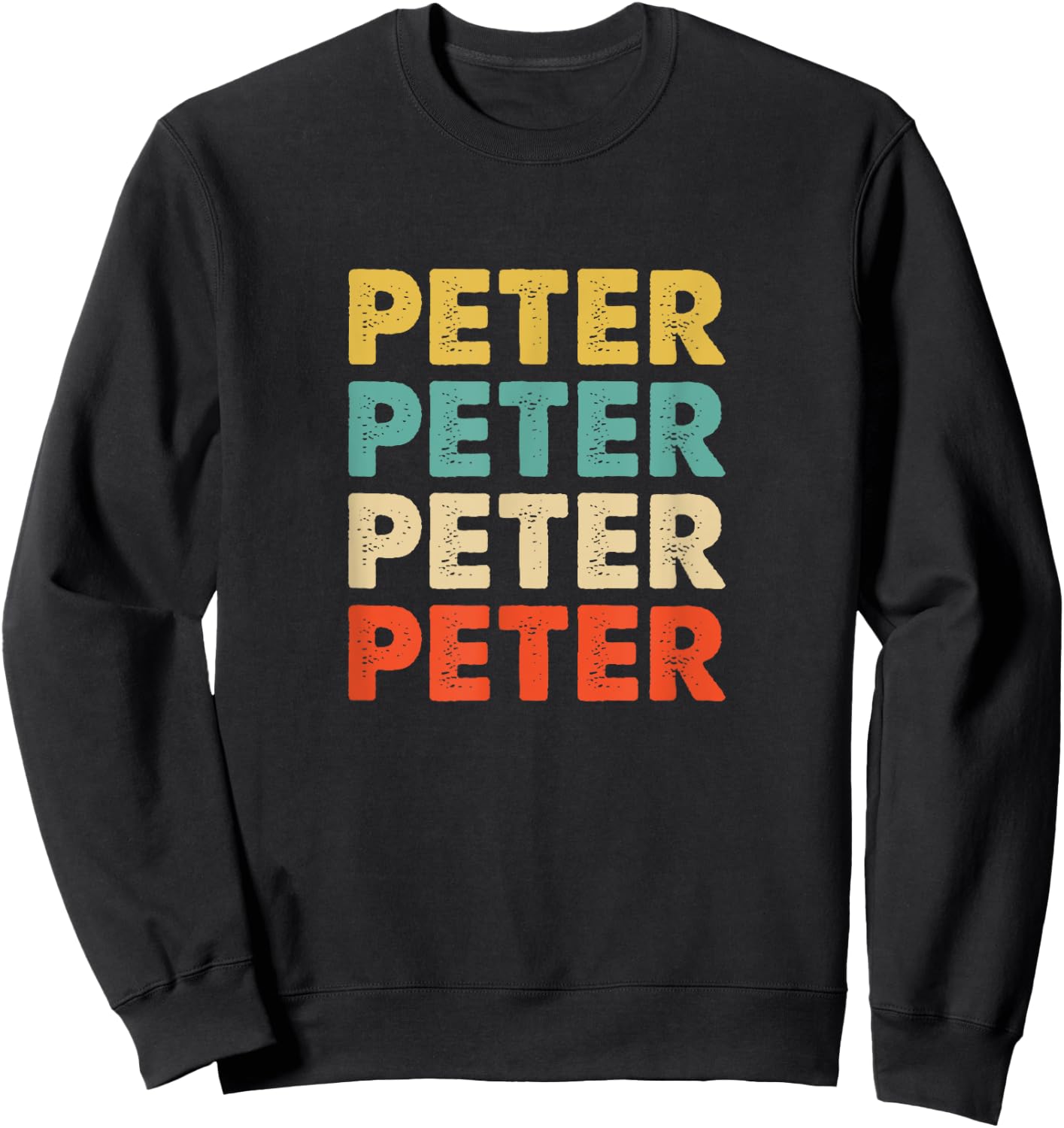 Peter Name Sweatshirt - Sweatshirt | Black