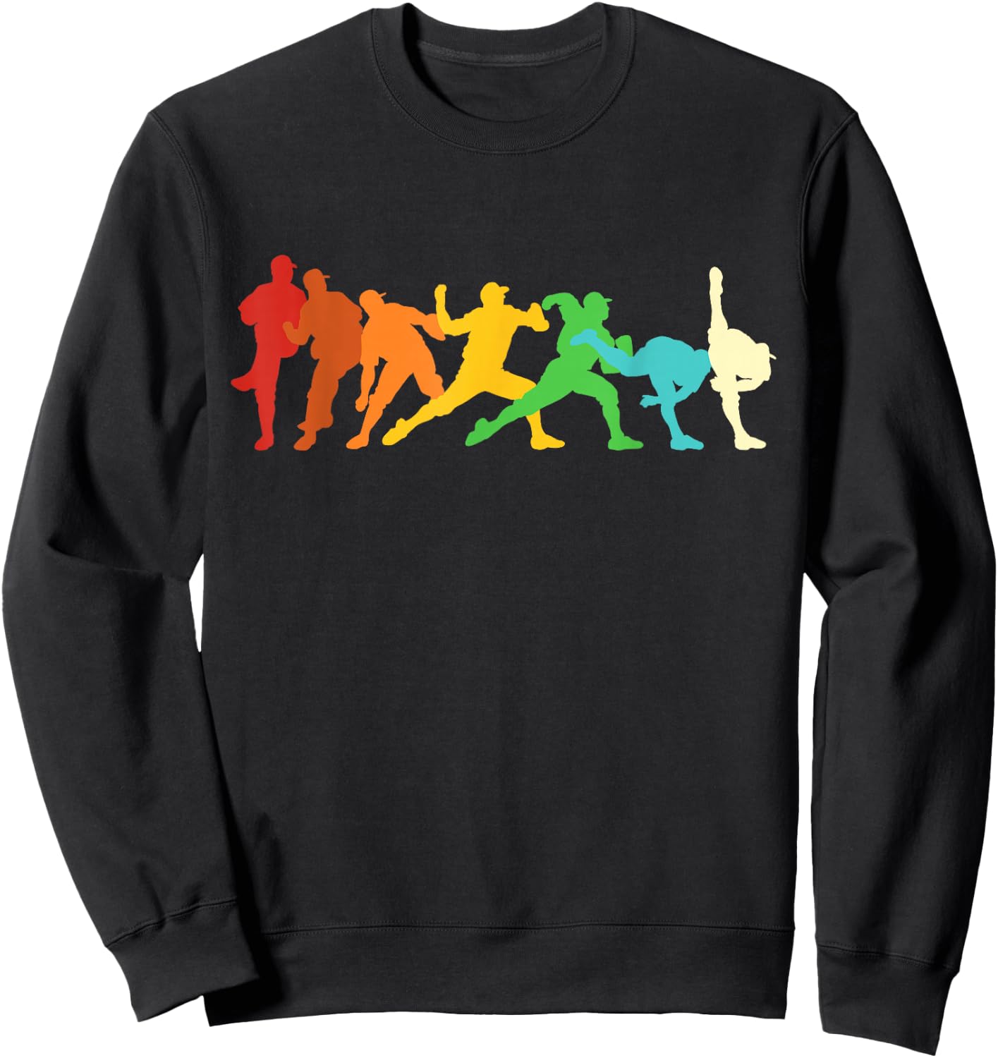 Retro baseball pitcher Sweatshirt - Sweatshirt | Black