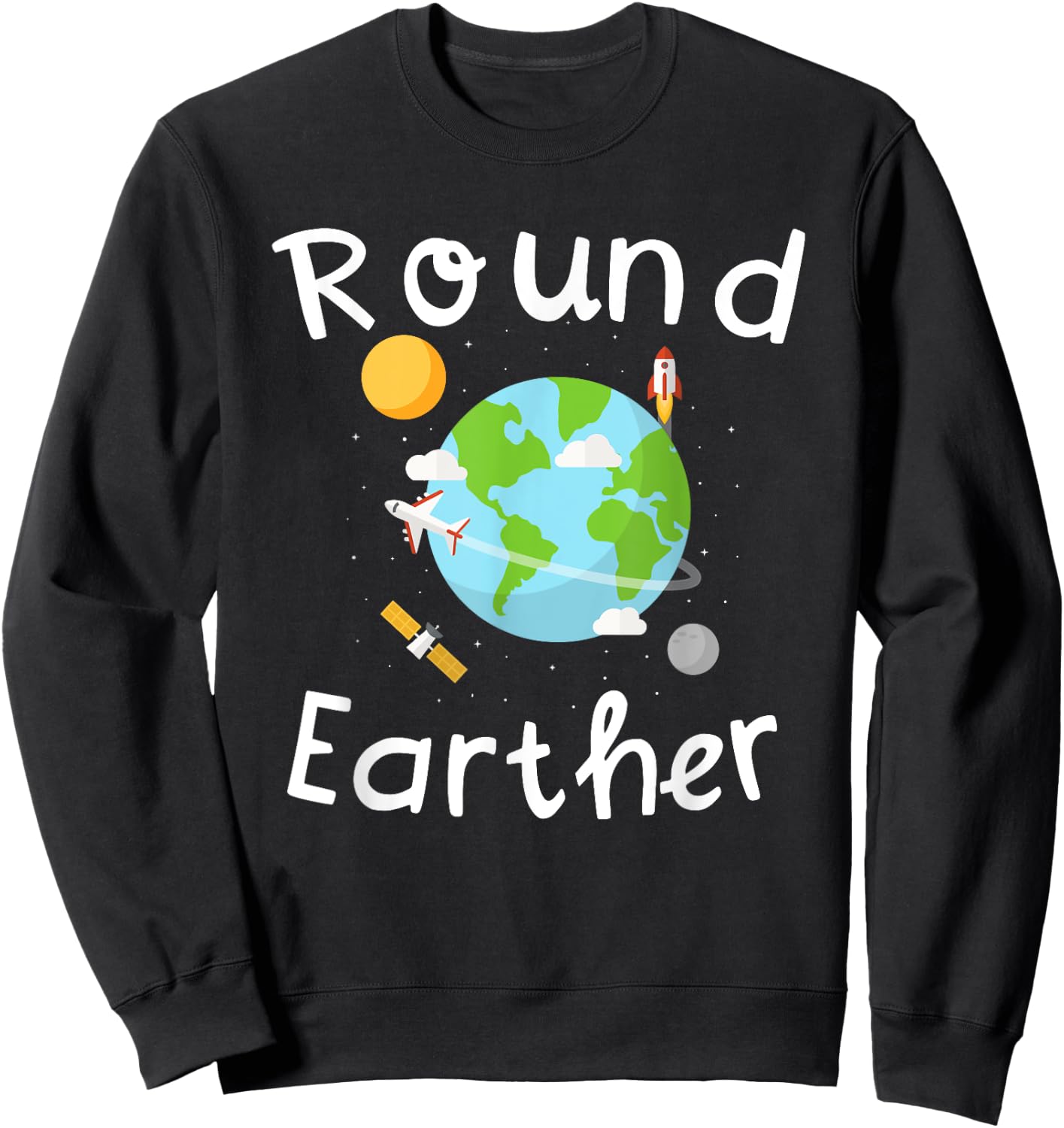 Round Earther Sweatshirt - Sweatshirt | Black