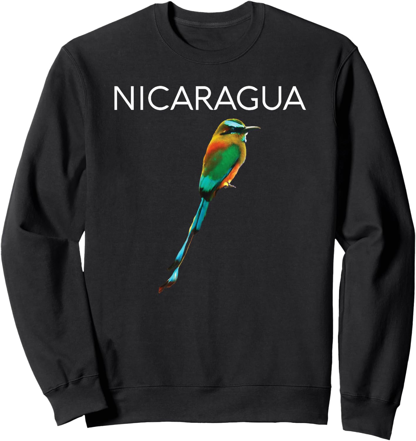Nicaragua Guardabarranco Nicaraguan Bird Central America Sweatshirt - Sweatshirt | Black