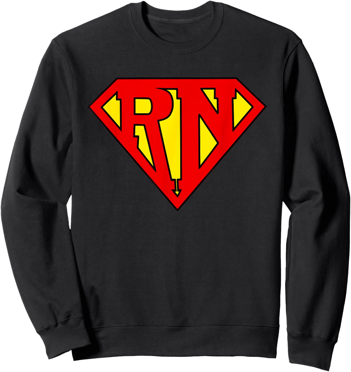 Super nurse Funny Superhero Nurse Sweatshirt - Sweatshirt | Black