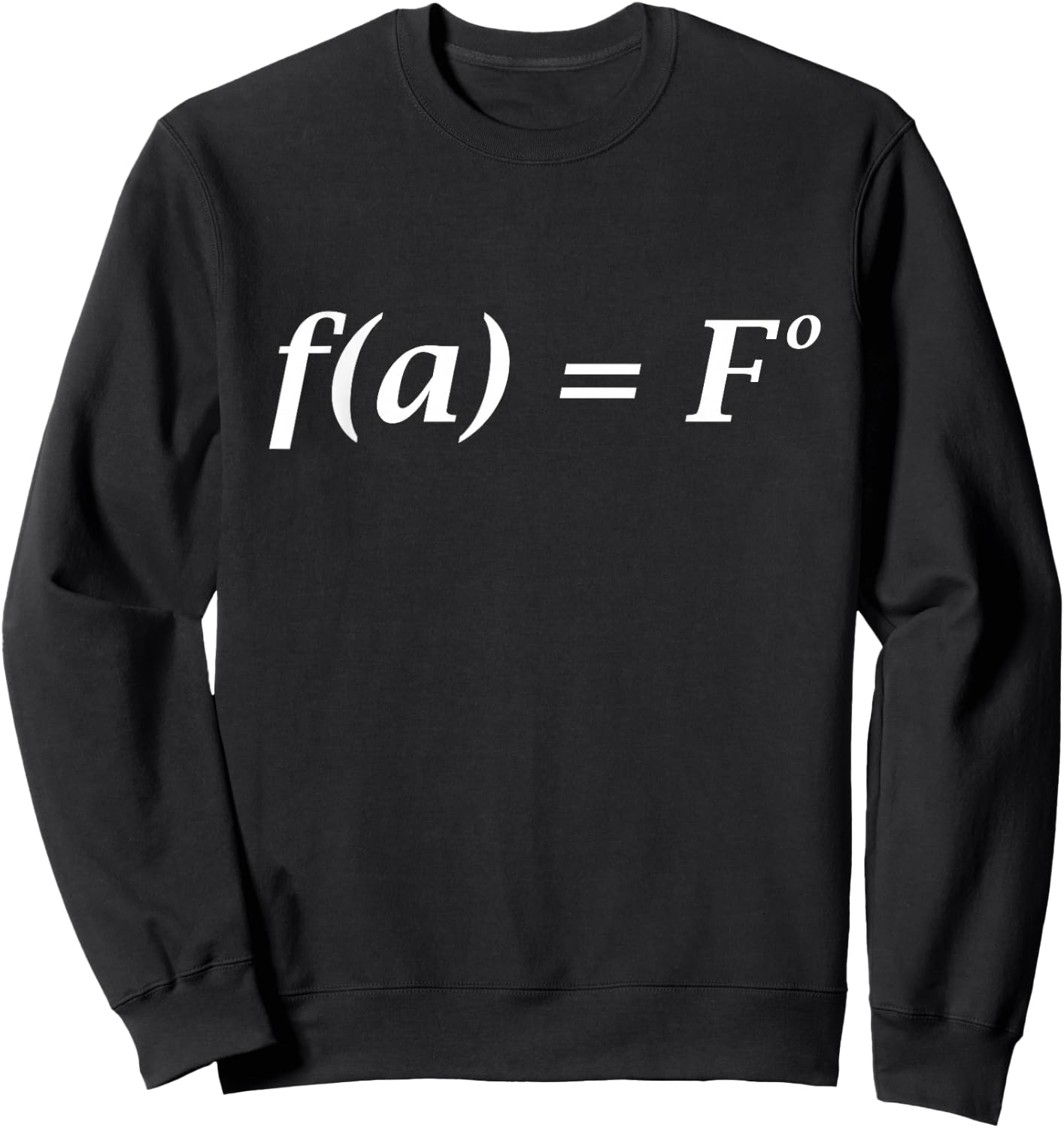 FA Fo Math Equation Sweatshirt - Sweatshirt | Black