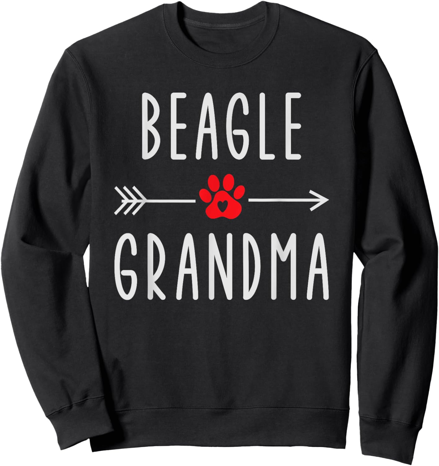 Beagle Grandma Funny Beagle Dog Owner Gift Mother's Day Sweatshirt - Sweatshirt | Black